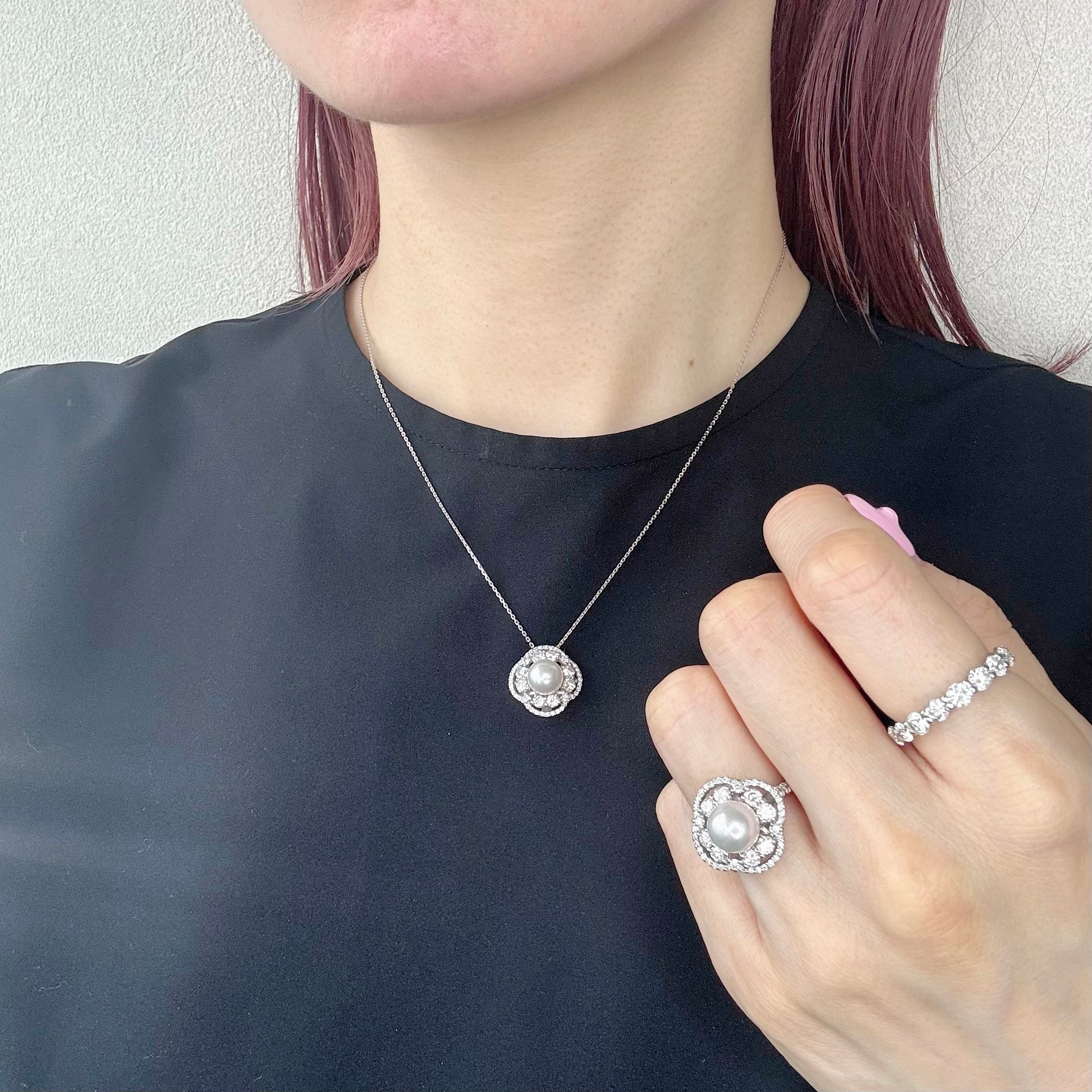 ［ジャルダン］リング あこや真珠8mm