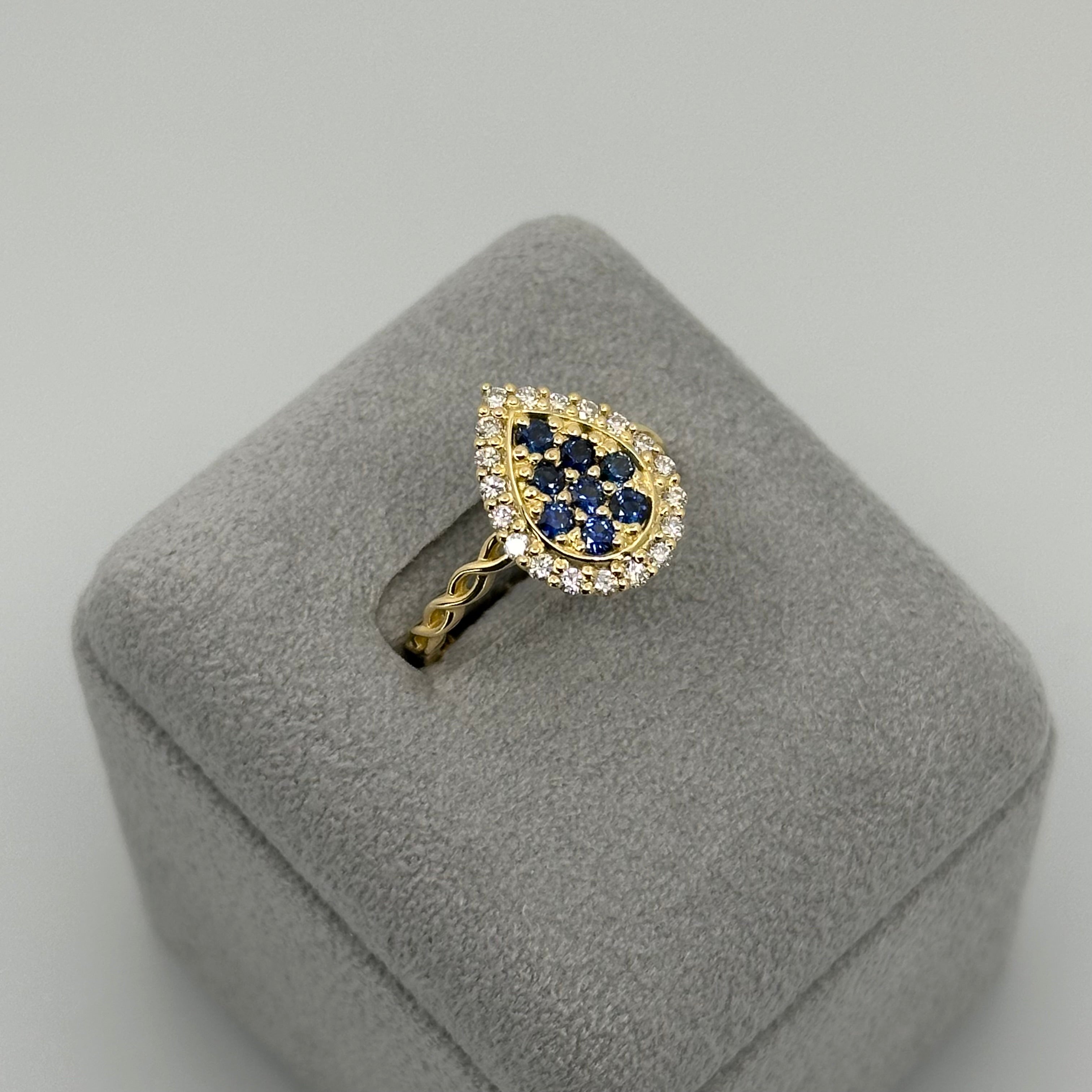 ［新作/ミュール］リング ブルーサファイア 0.4ct前後 PS