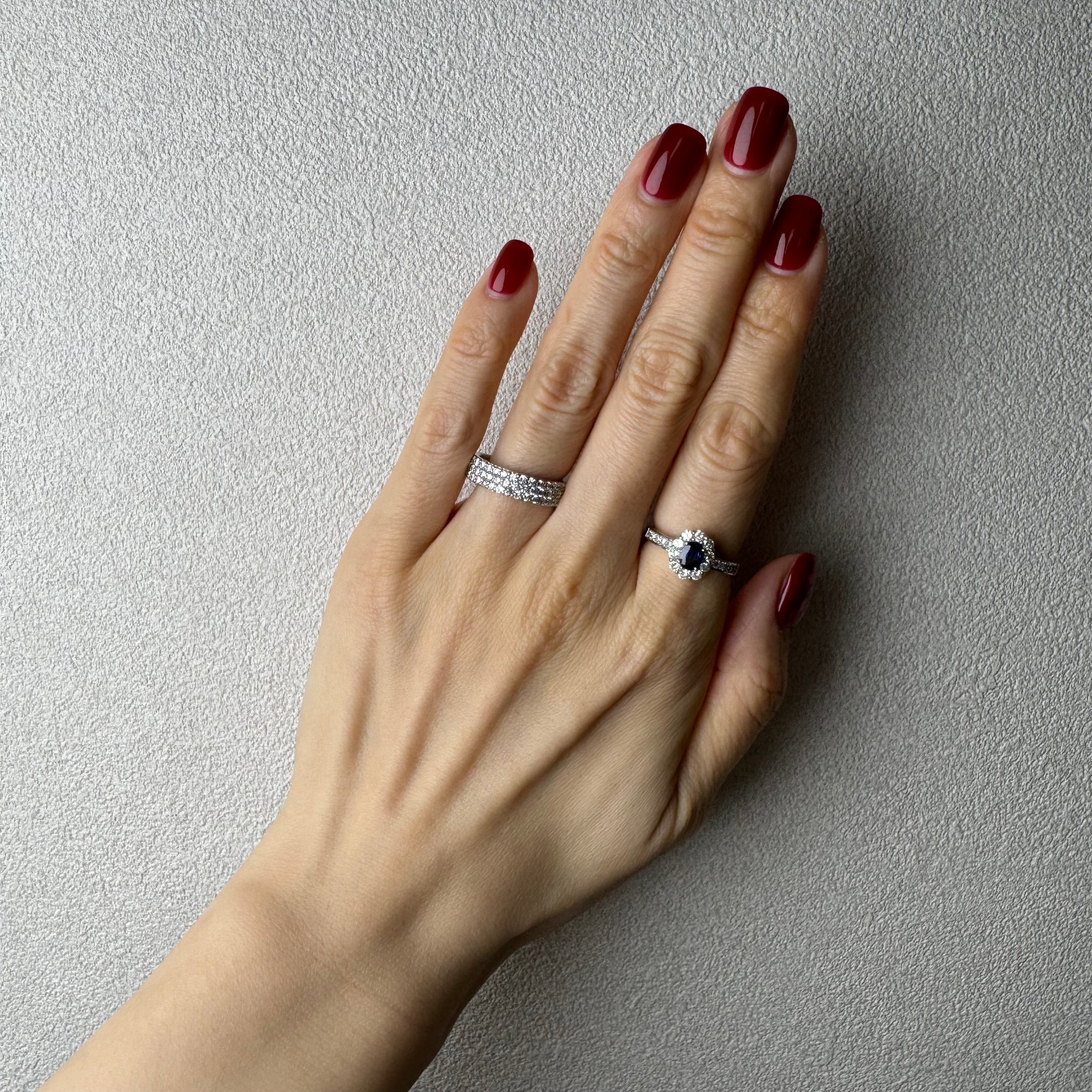 105［一点物］リング ロイヤルブルーサファイア 0.6ct前後 OV PT