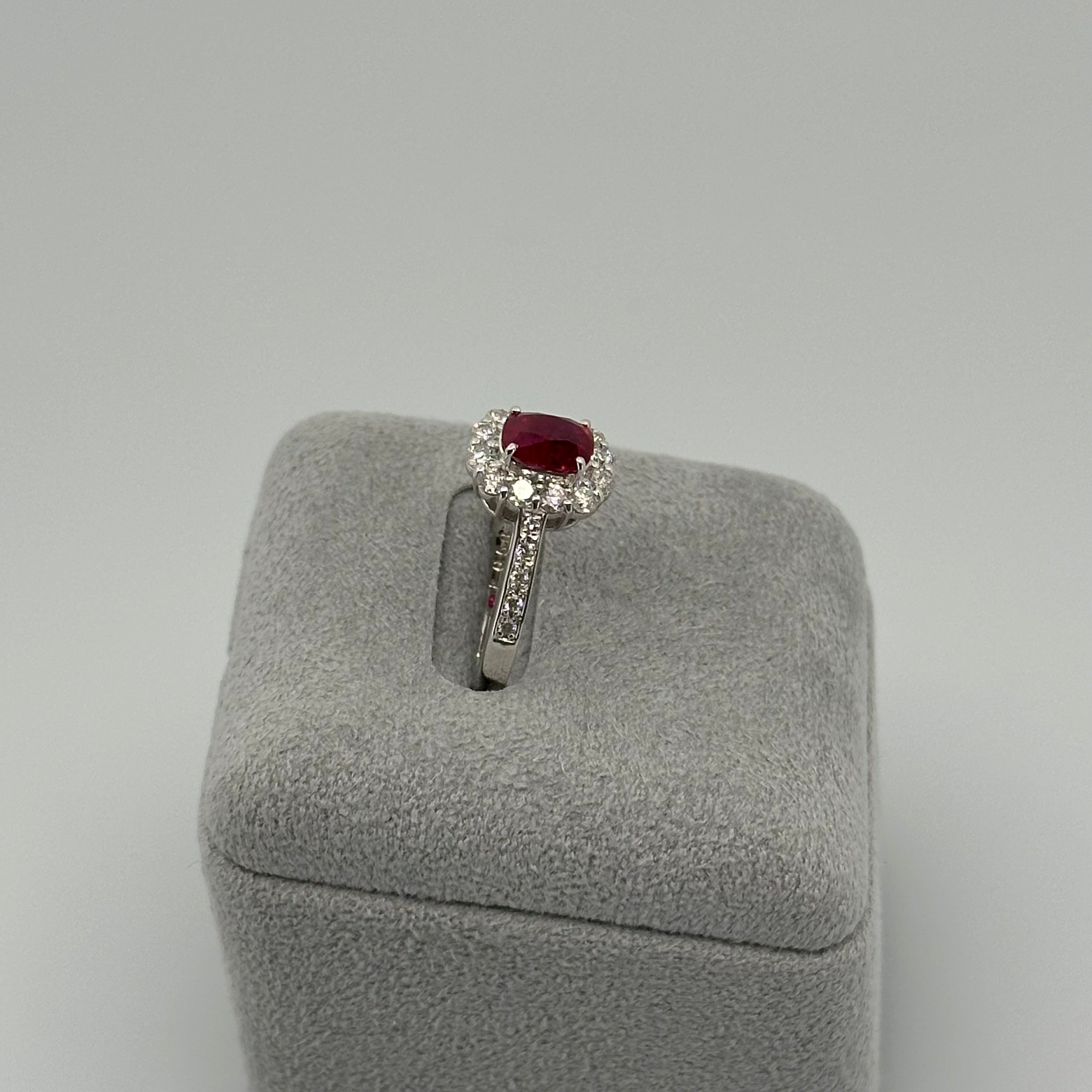 84［一点物］リング ルビー 1.1ct前後 OV PT