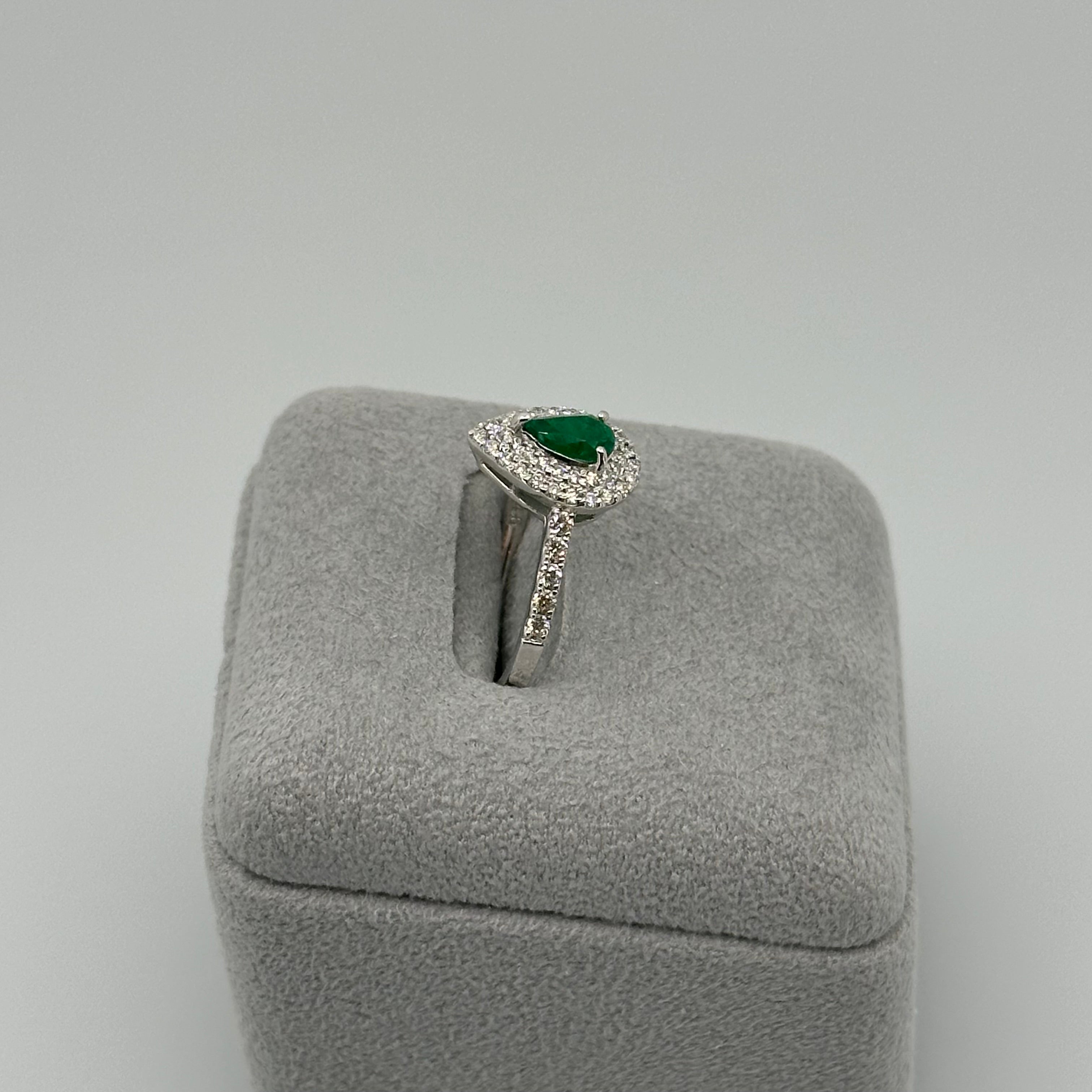 ［一点物］リング エメラルド 0.46ct PS PT