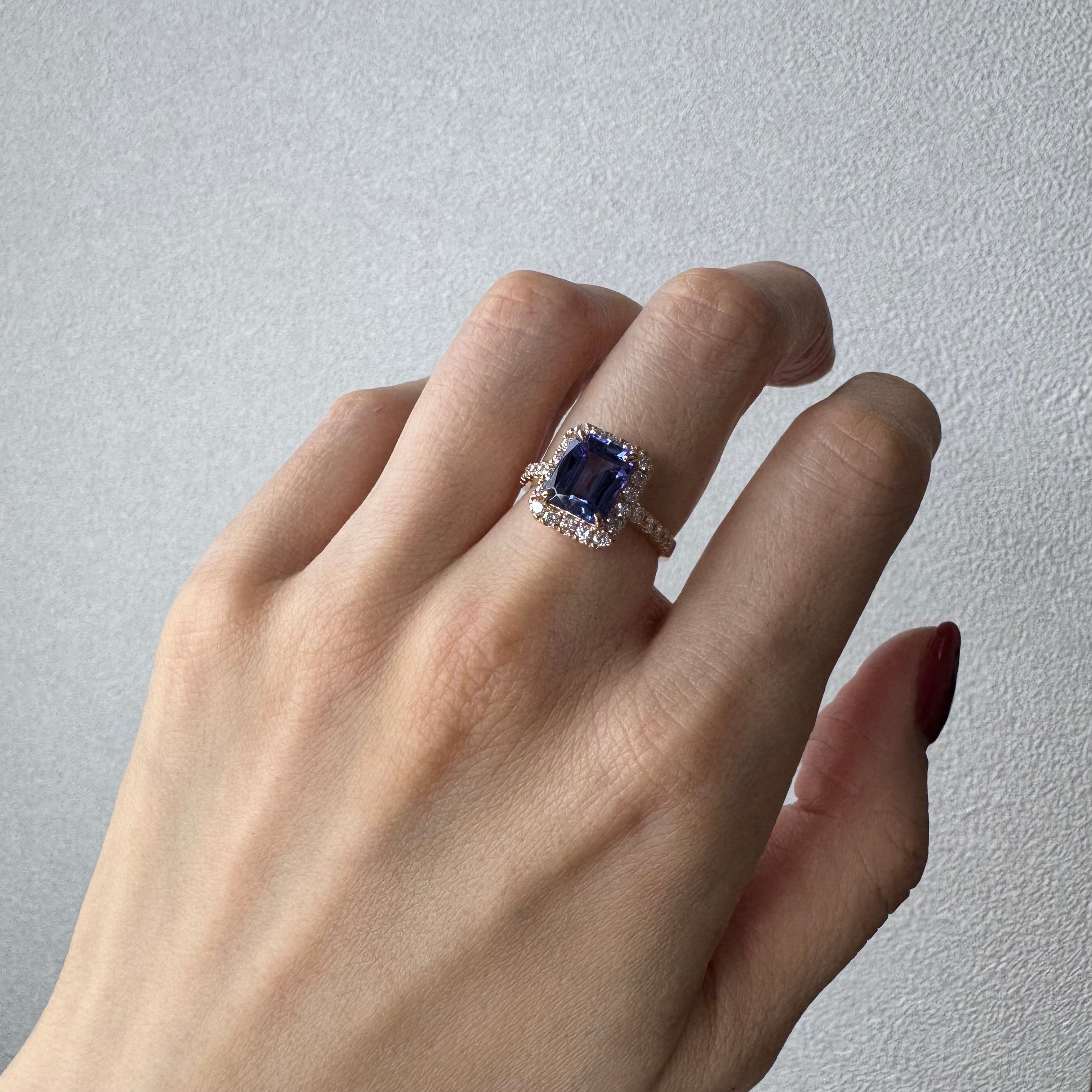 196［一点物］リング タンザナイト 2.9ct EM PG