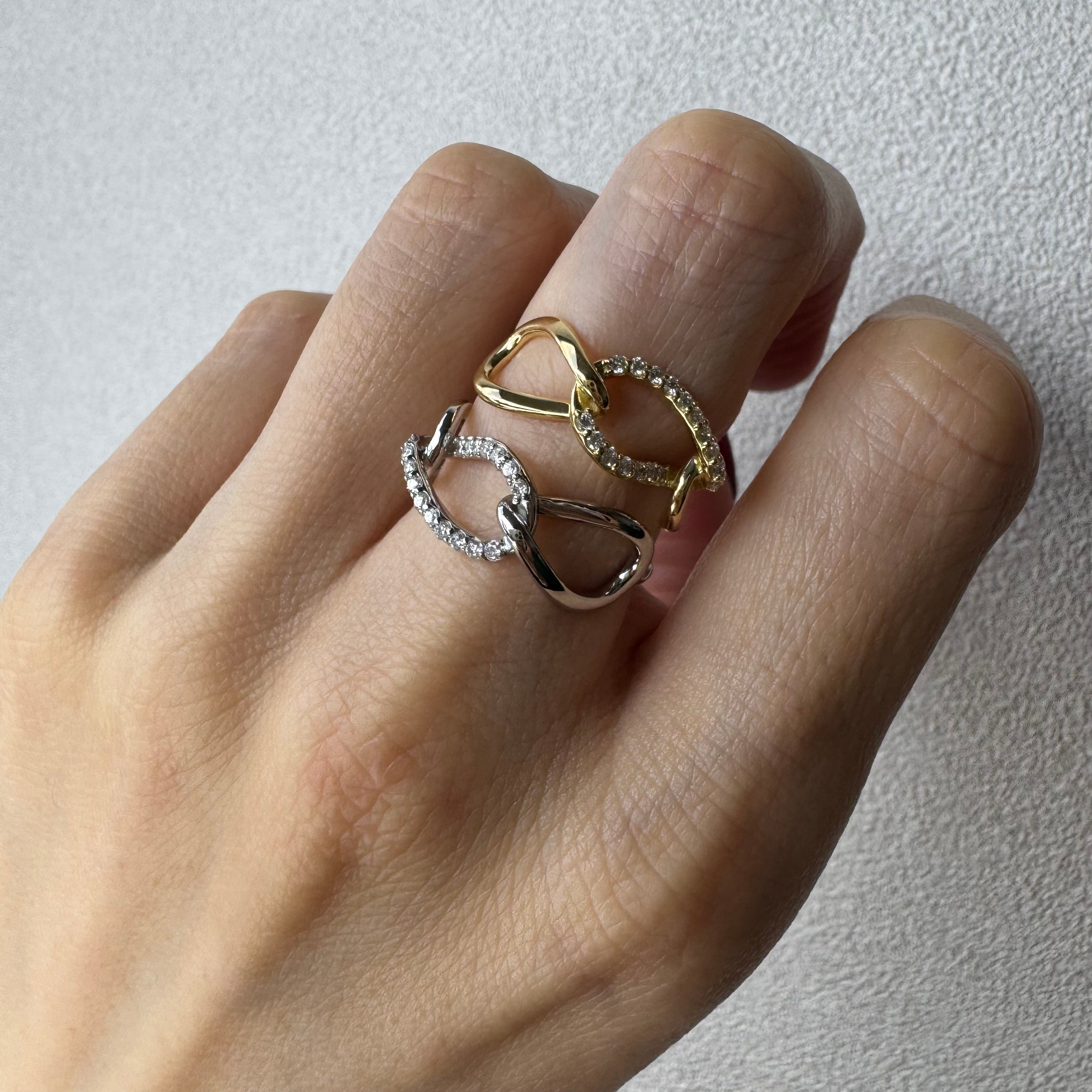 ［パズル］ ダイヤ リング 0.15ct