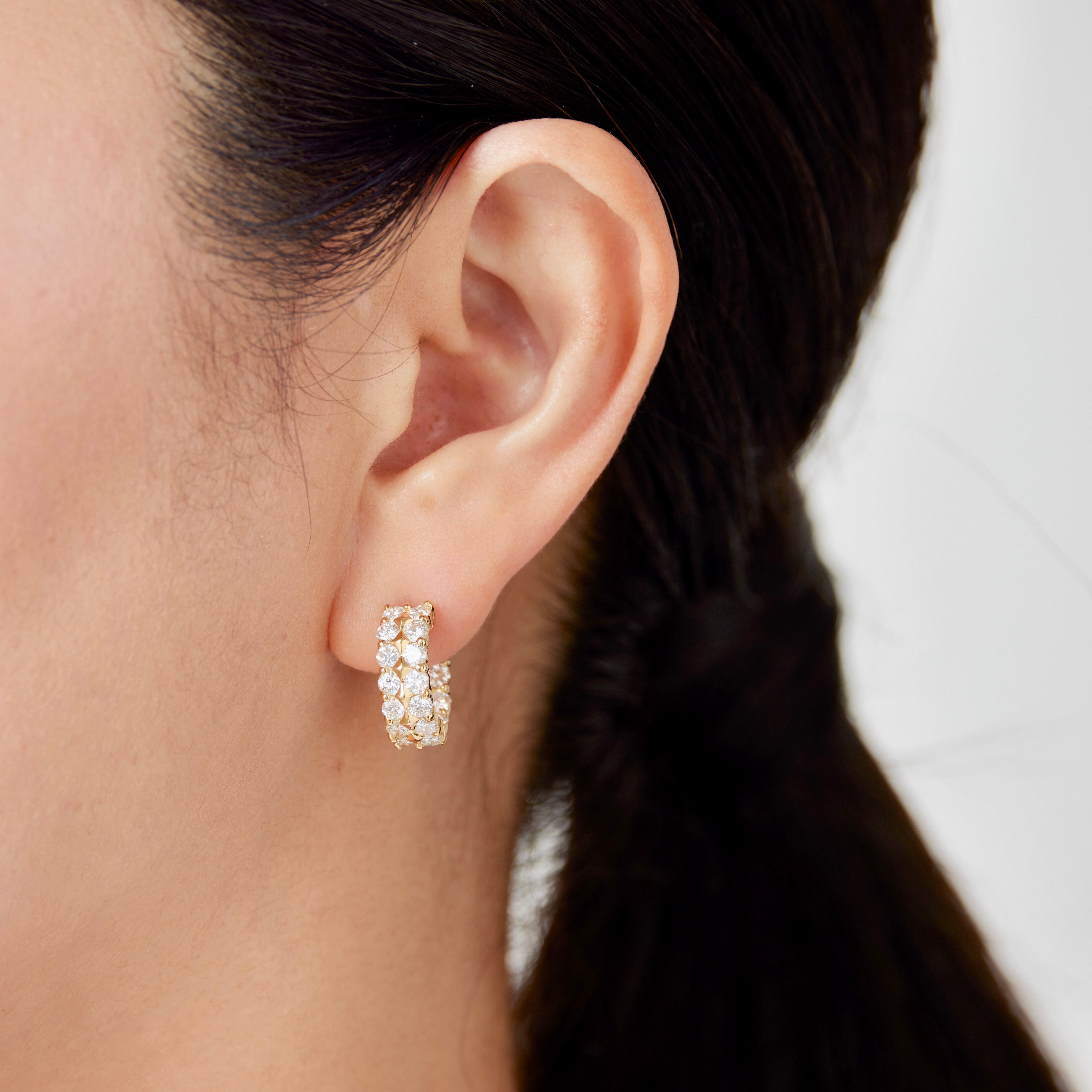 【週末限定価格】櫻井彩子さん　Ptダイヤピアス1.8ct クローバーモチーフ 週末限定価格】櫻井彩子さん Ptダイヤピアス1.8ct クローバー