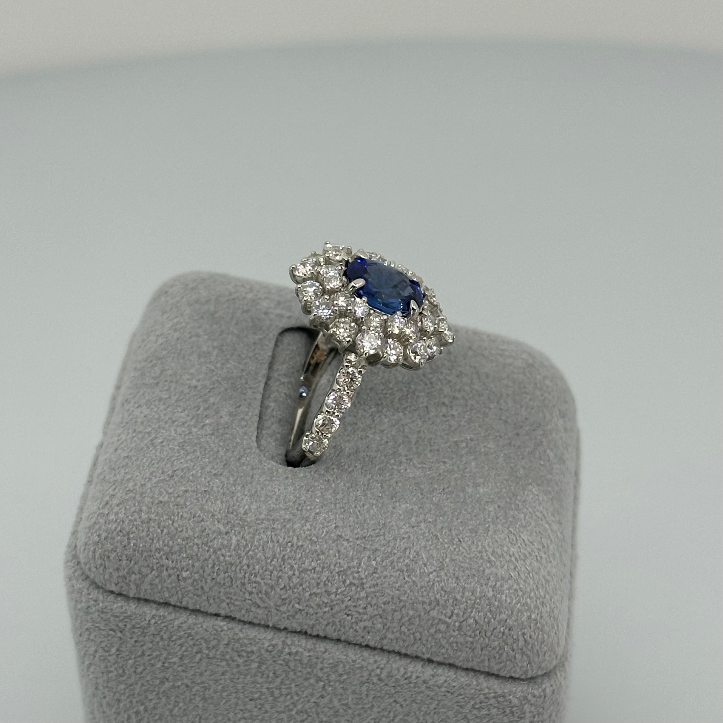 ［一点物］リング サファイア 1.6ct OV  PT