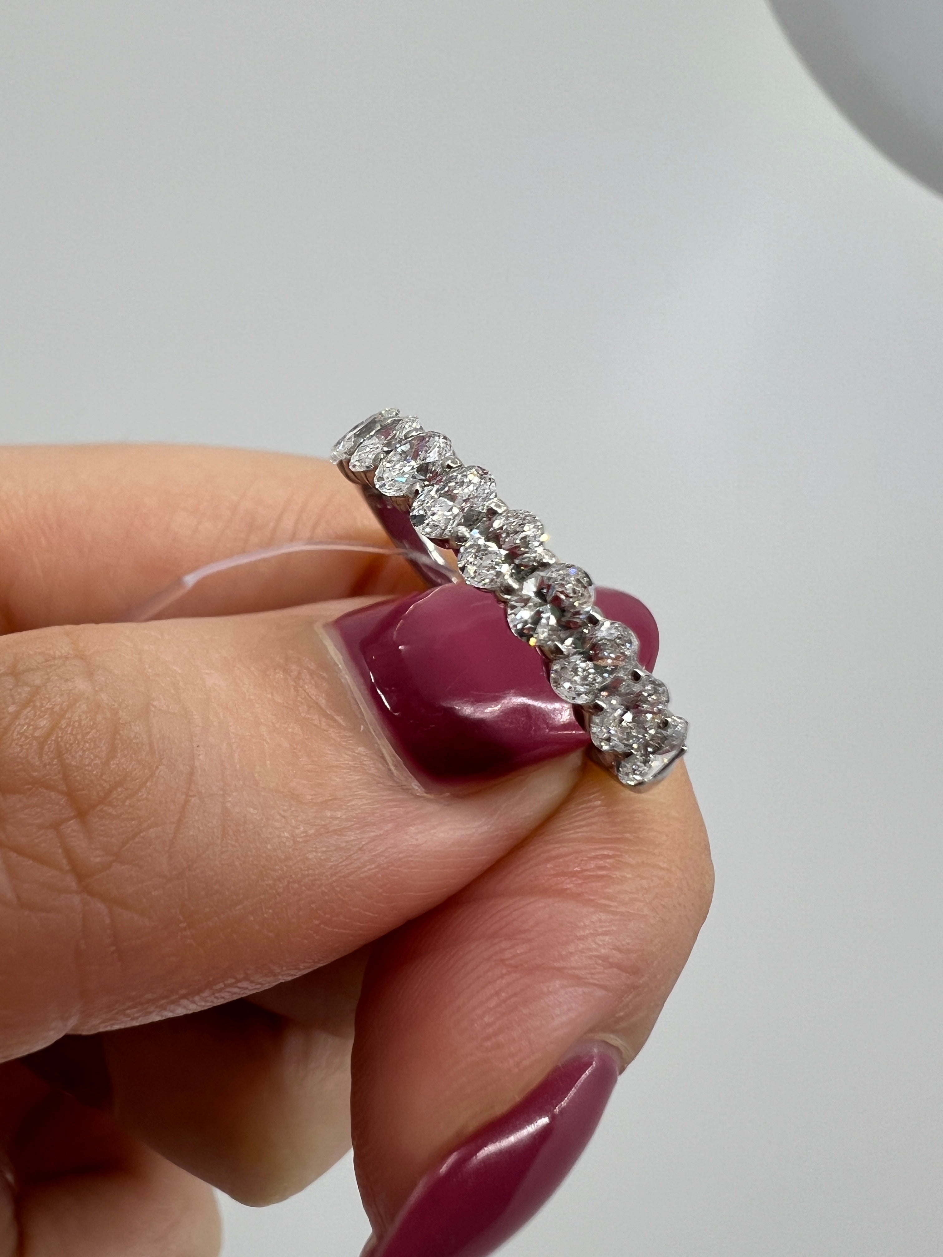 ［グレンヌ/ハーフエタニティ］リング ダイヤ 1pc0.1ct×10pc OV