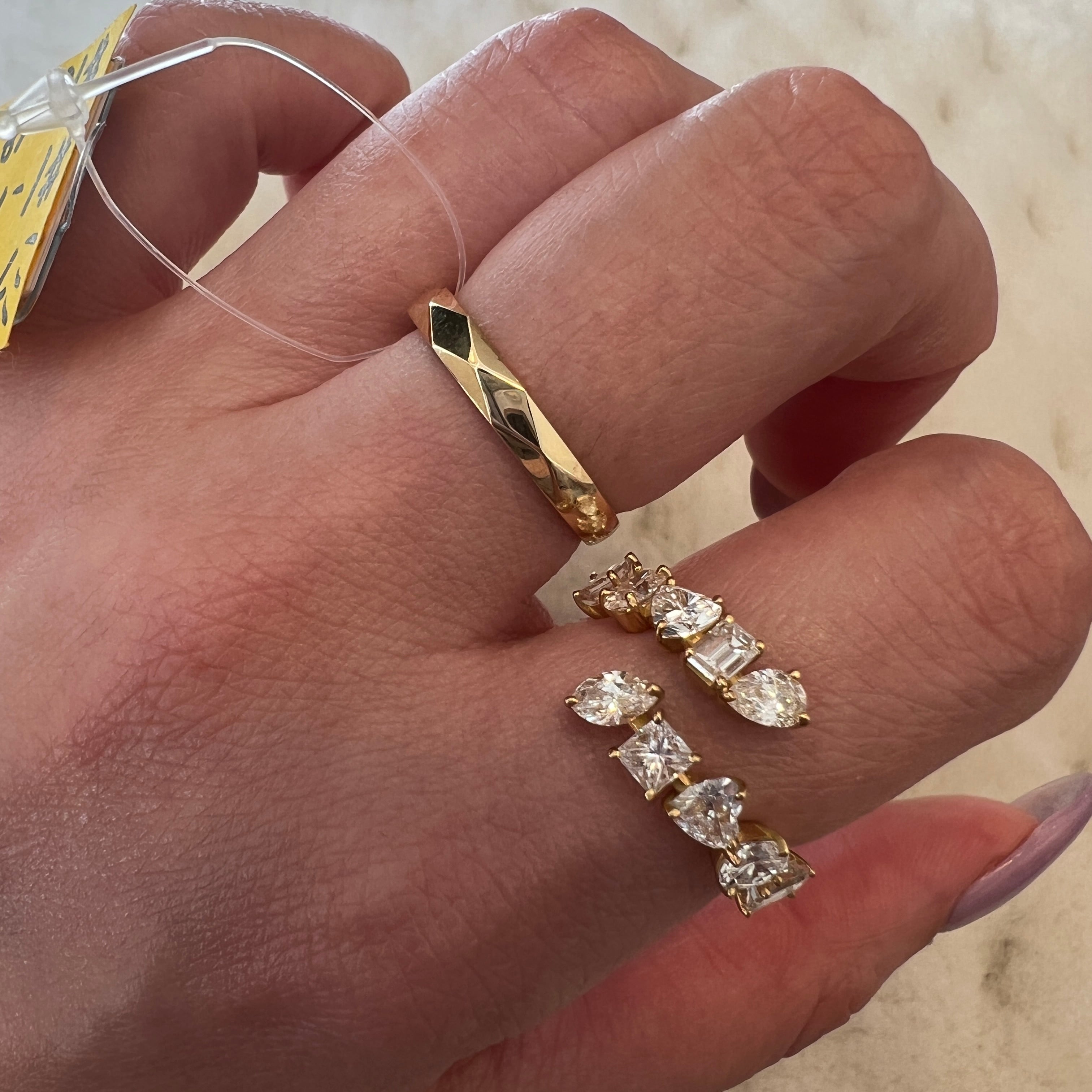 1点のみ♡2連変形リング K18YG｜AYAKO SAKURAI（櫻井 彩子（サクライ アヤコ））公式通販サイト