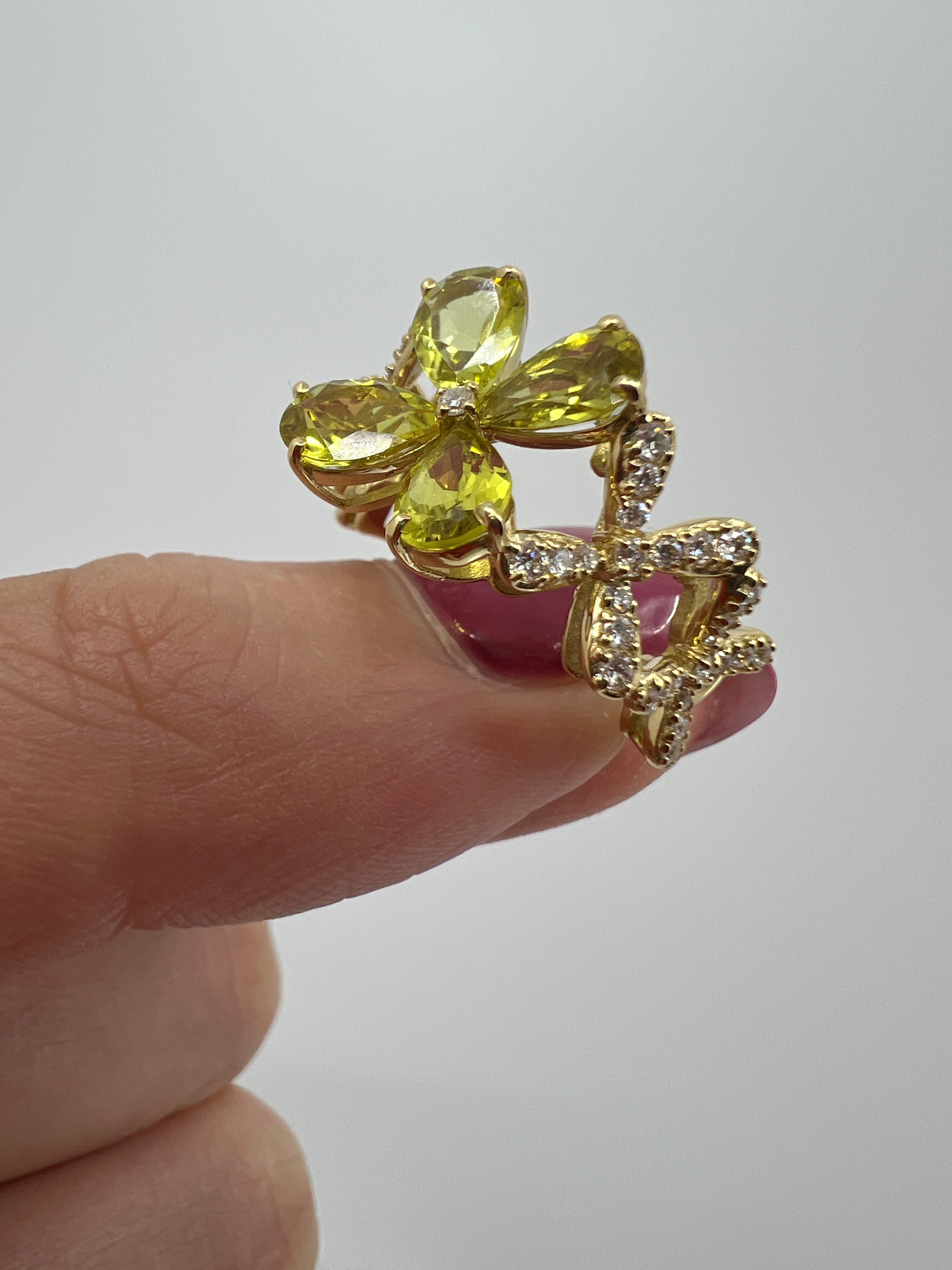 ［クロシェ］リング カナリートルマリン 2ct PS