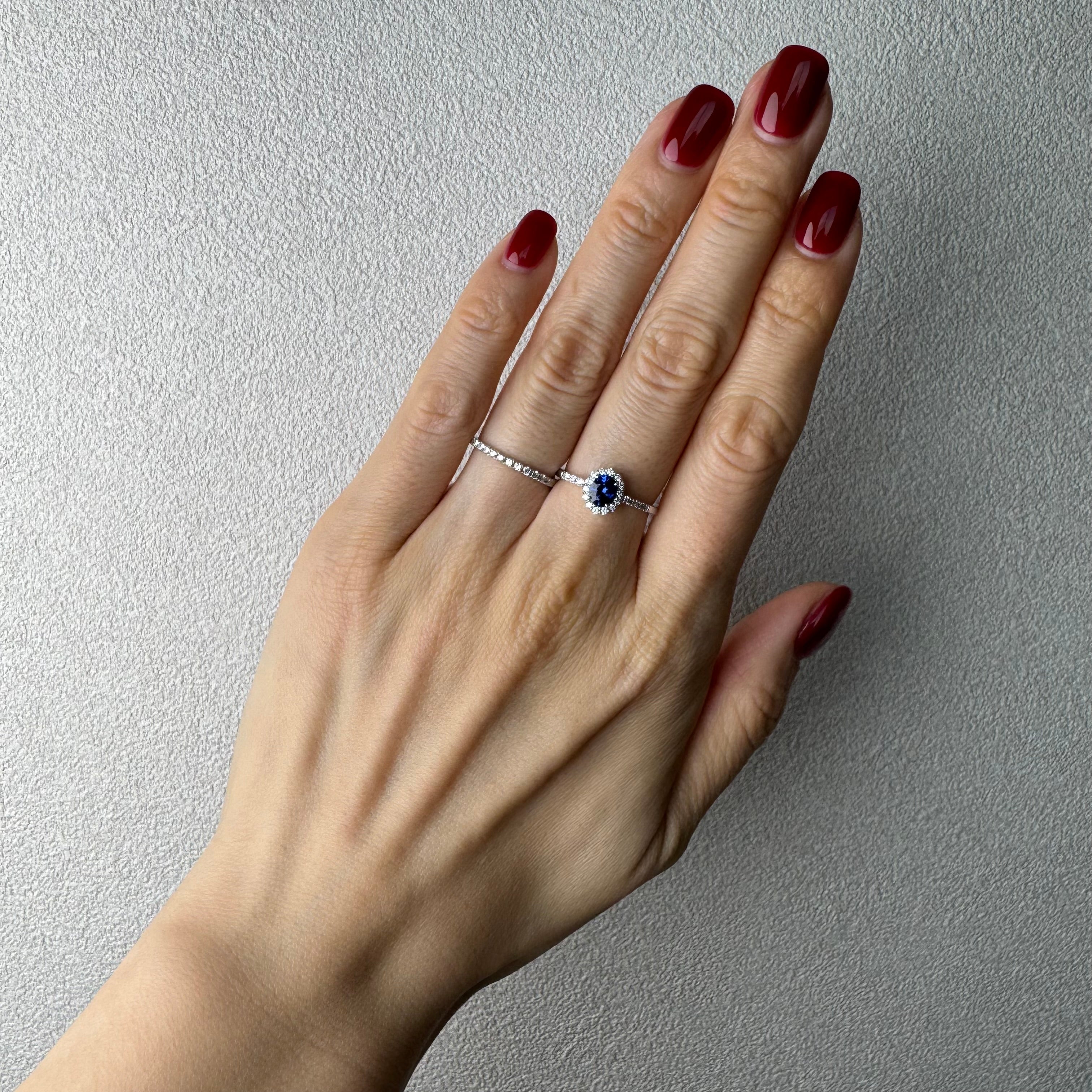 103［一点物］リング ブルーサファイア 0.5ct前後 OV PT