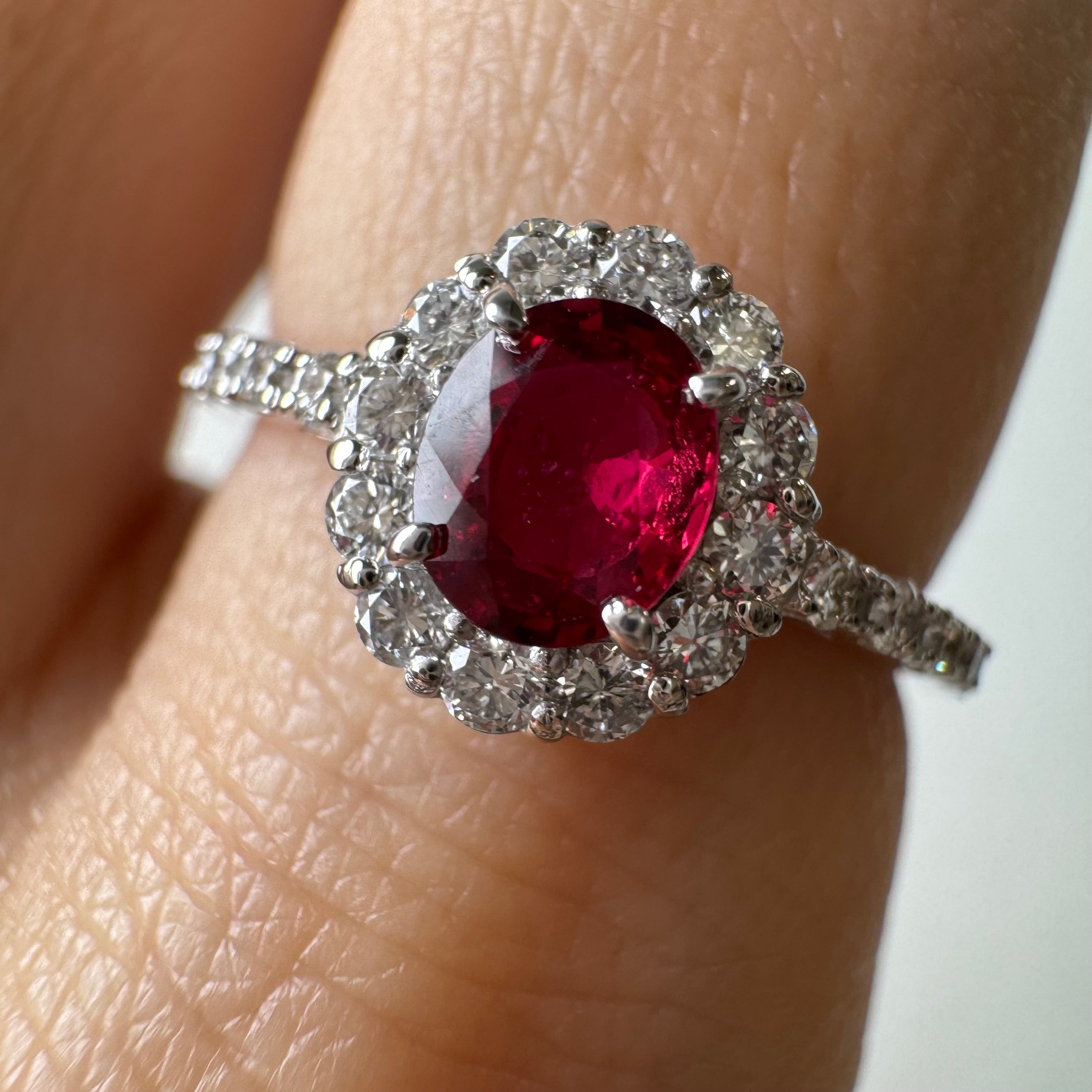 83［一点物］リング ルビー 0.4ct前後 OV PT