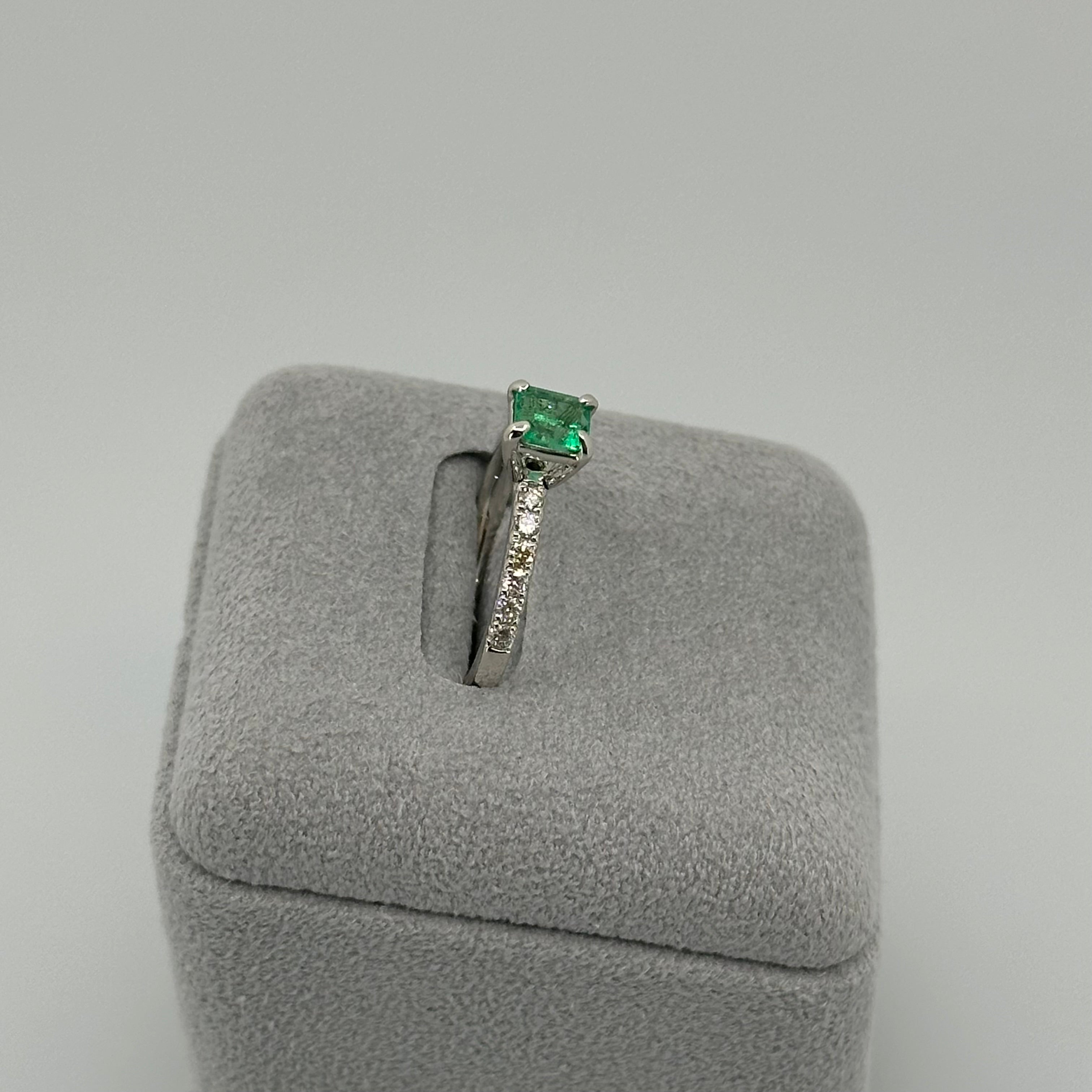 ［一点物/アルル］リング  エメラルド  0.53ct EM PT