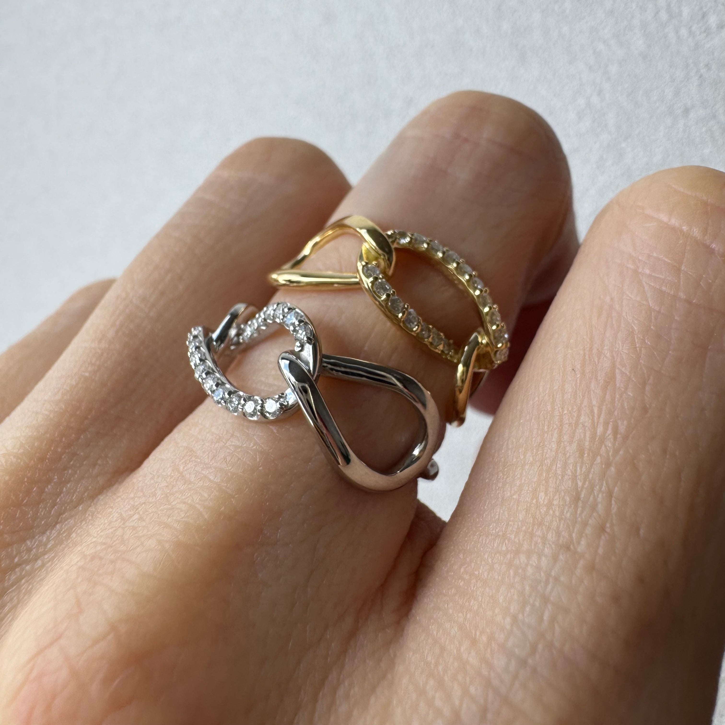 ［パズル］ ダイヤ リング 0.15ct