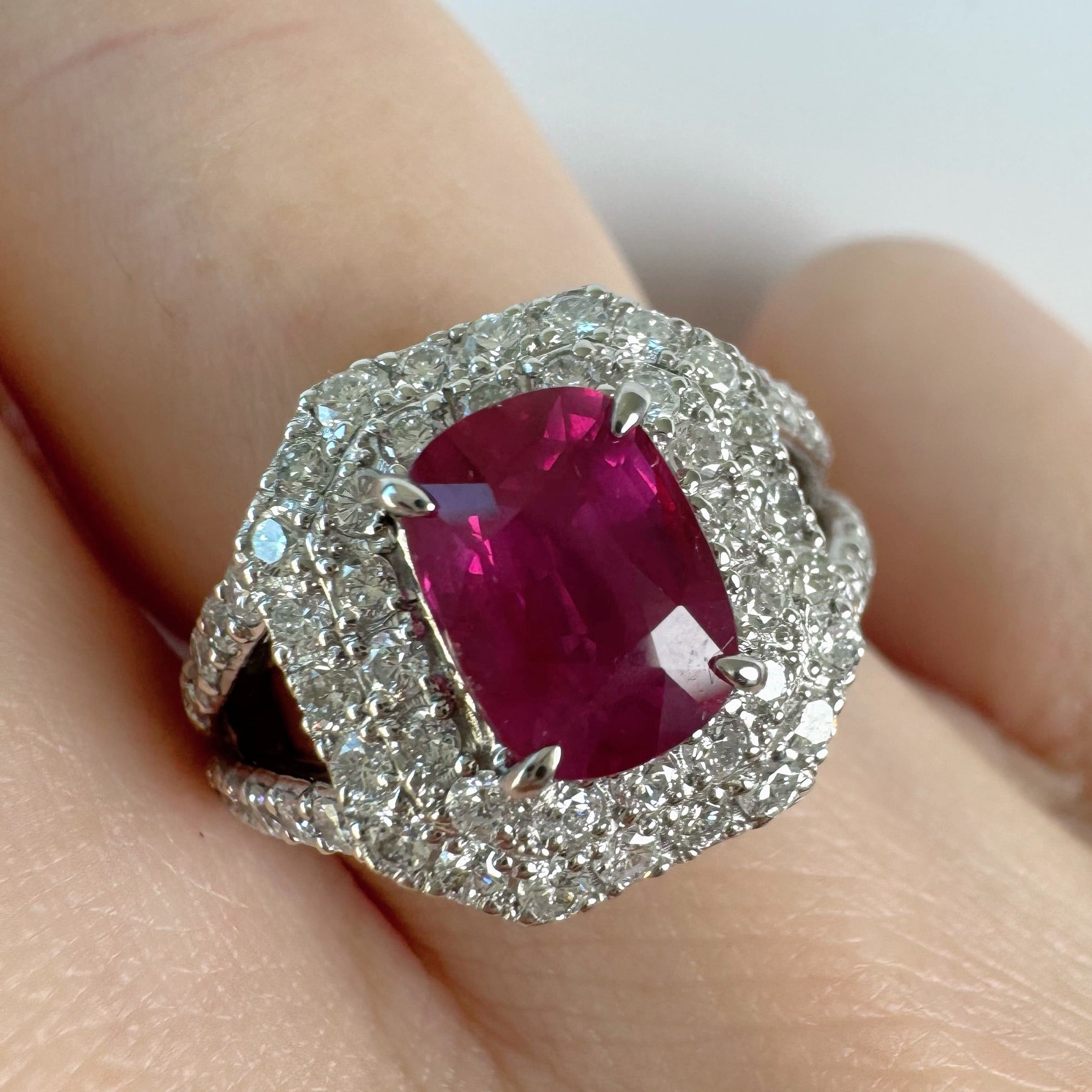 64［一点物］リング ルビー 2.0ct前後 OV PT