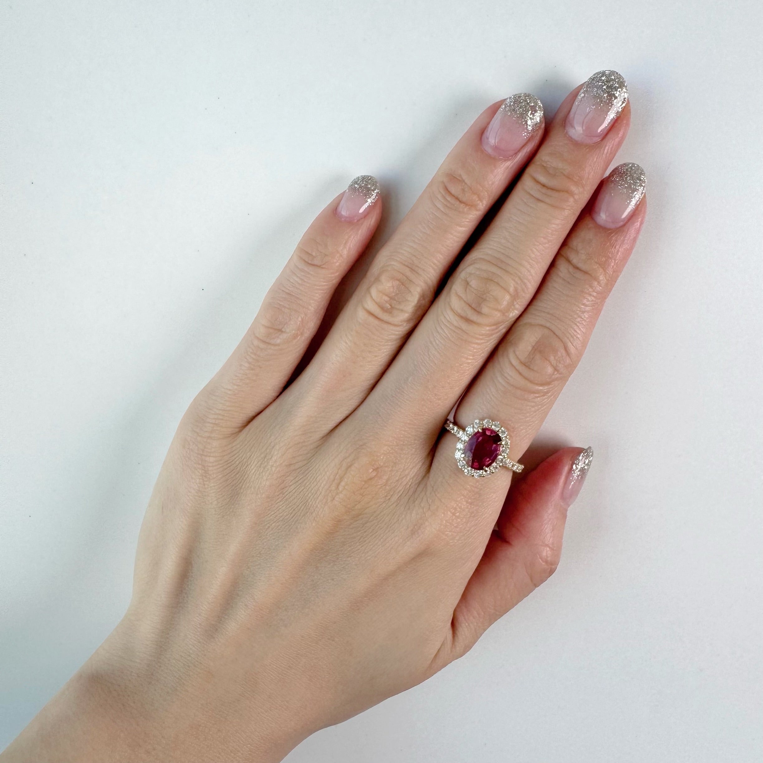 84［一点物］リング ルベライト 1.9ct前後 OV K18YG