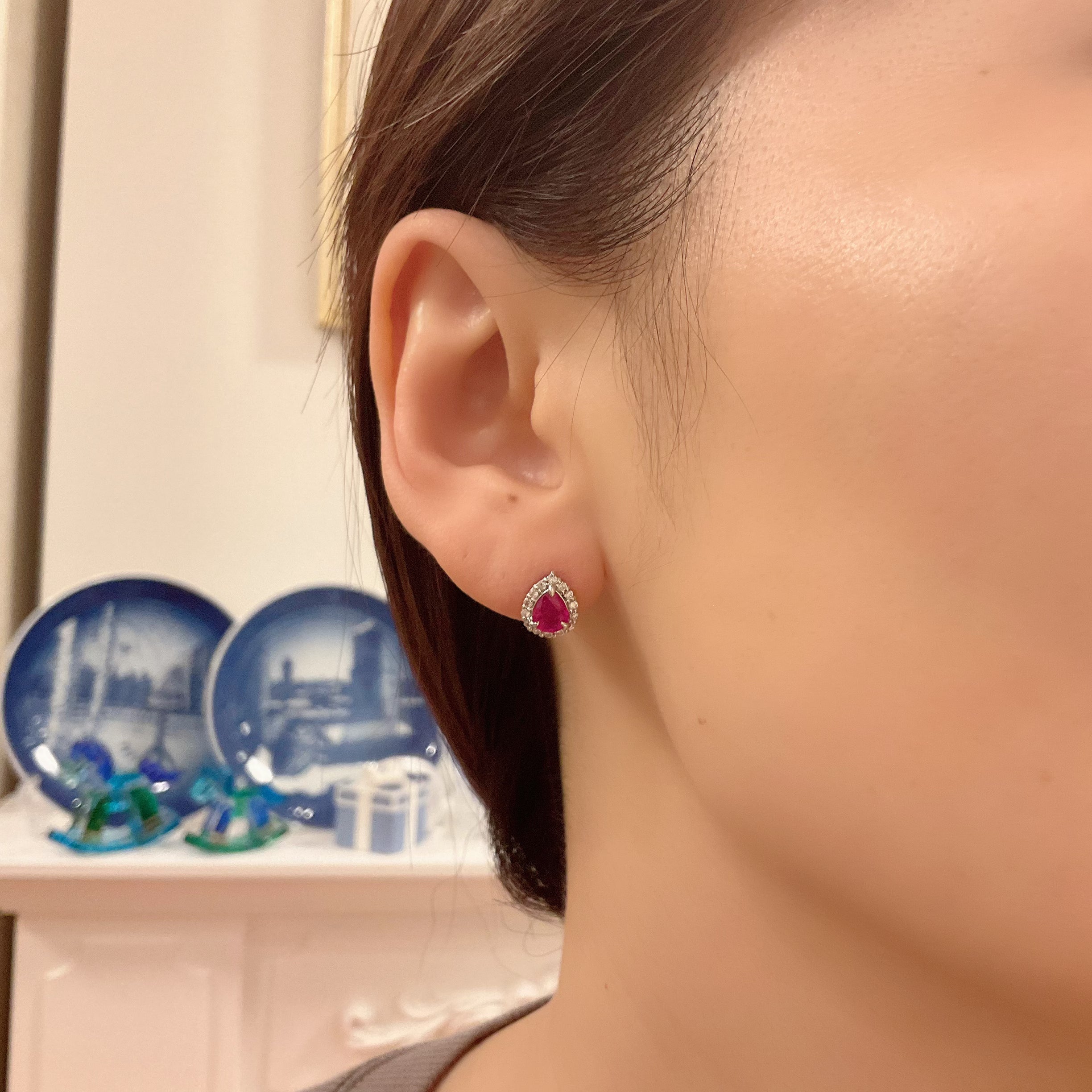 193-PS PT ルビー ピアス｜AYAKO SAKURAI（櫻井 彩子（サクライ アヤコ））公式通販サイト