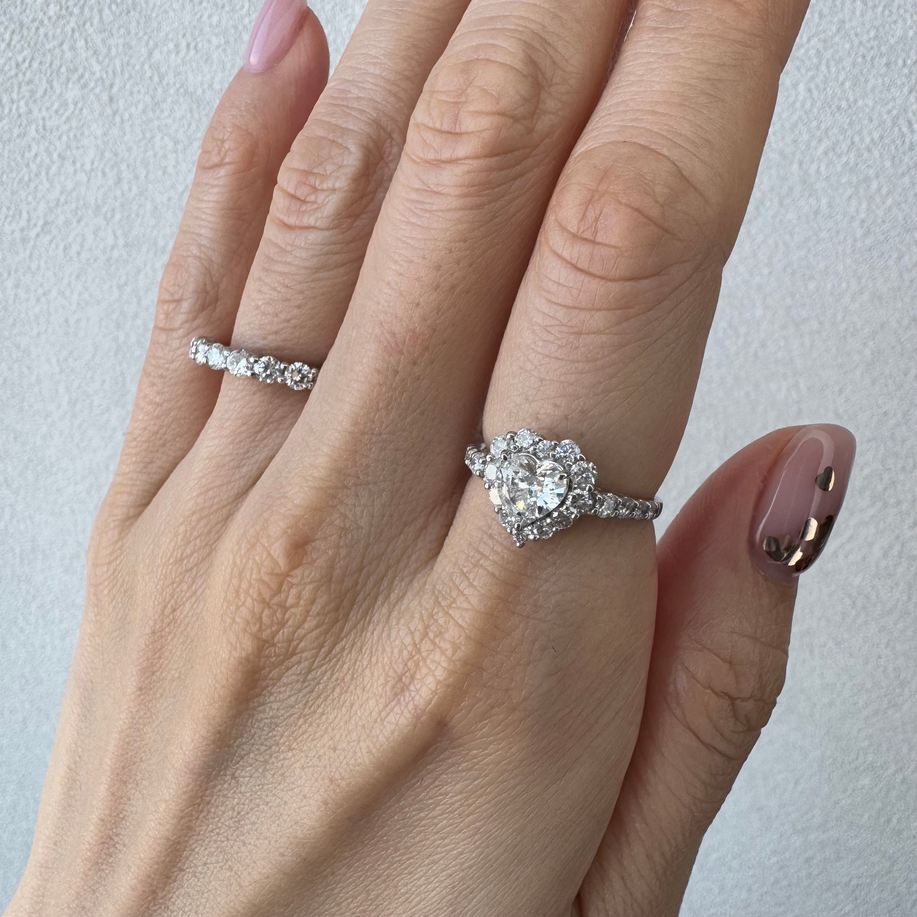 9［一点物］リング ダイヤ 0.7ct HS PT