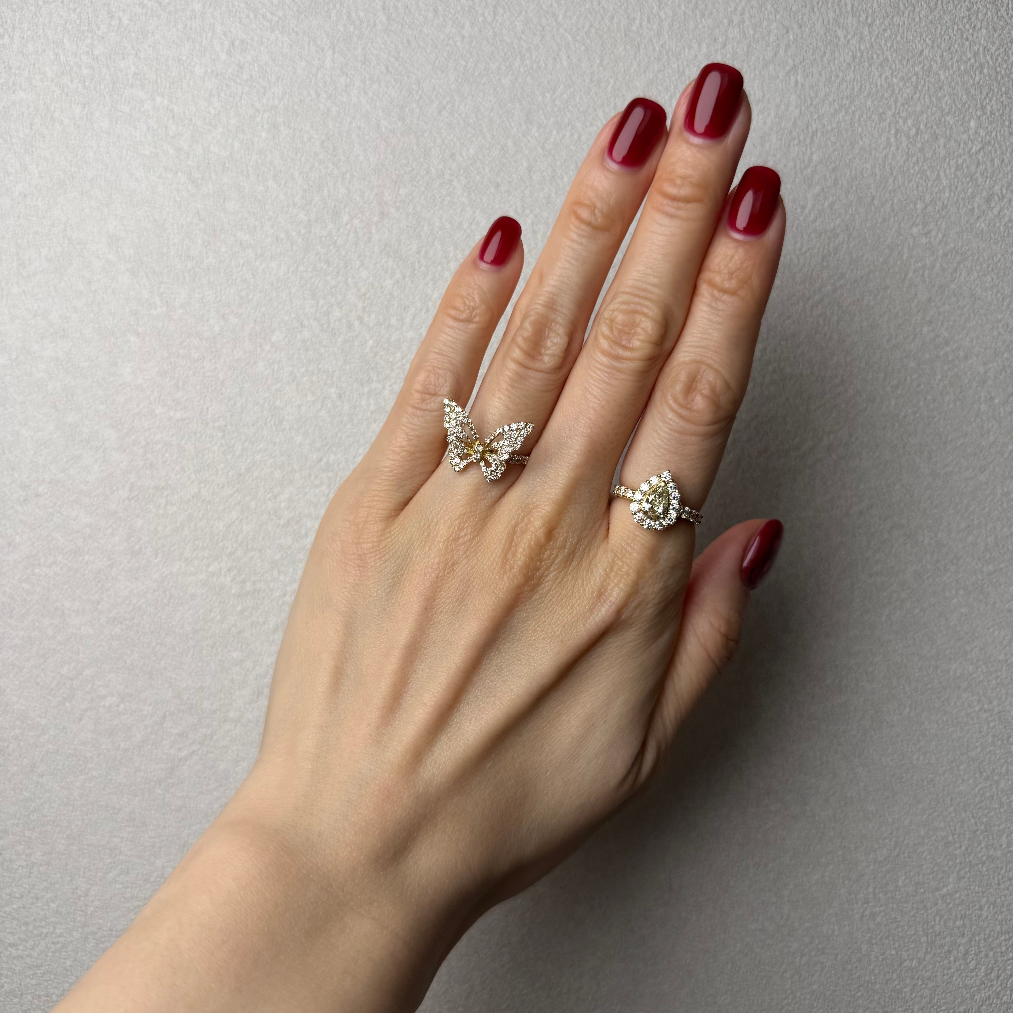 13［一点物］リング ダイヤ 0.6ct PS YG