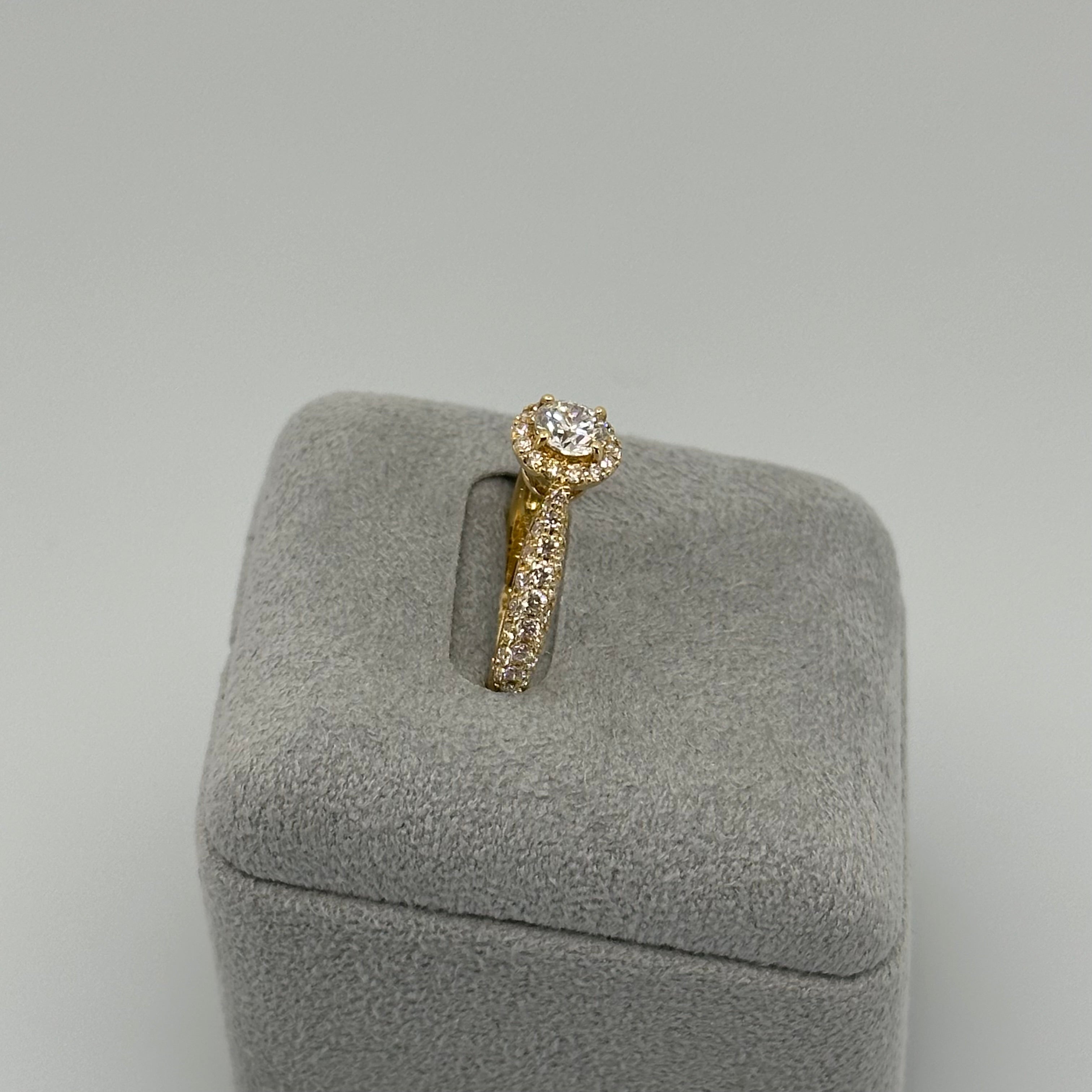 3［一点物/パリの小路］リング ダイヤ0.5ct前後 RO K18YG/PT