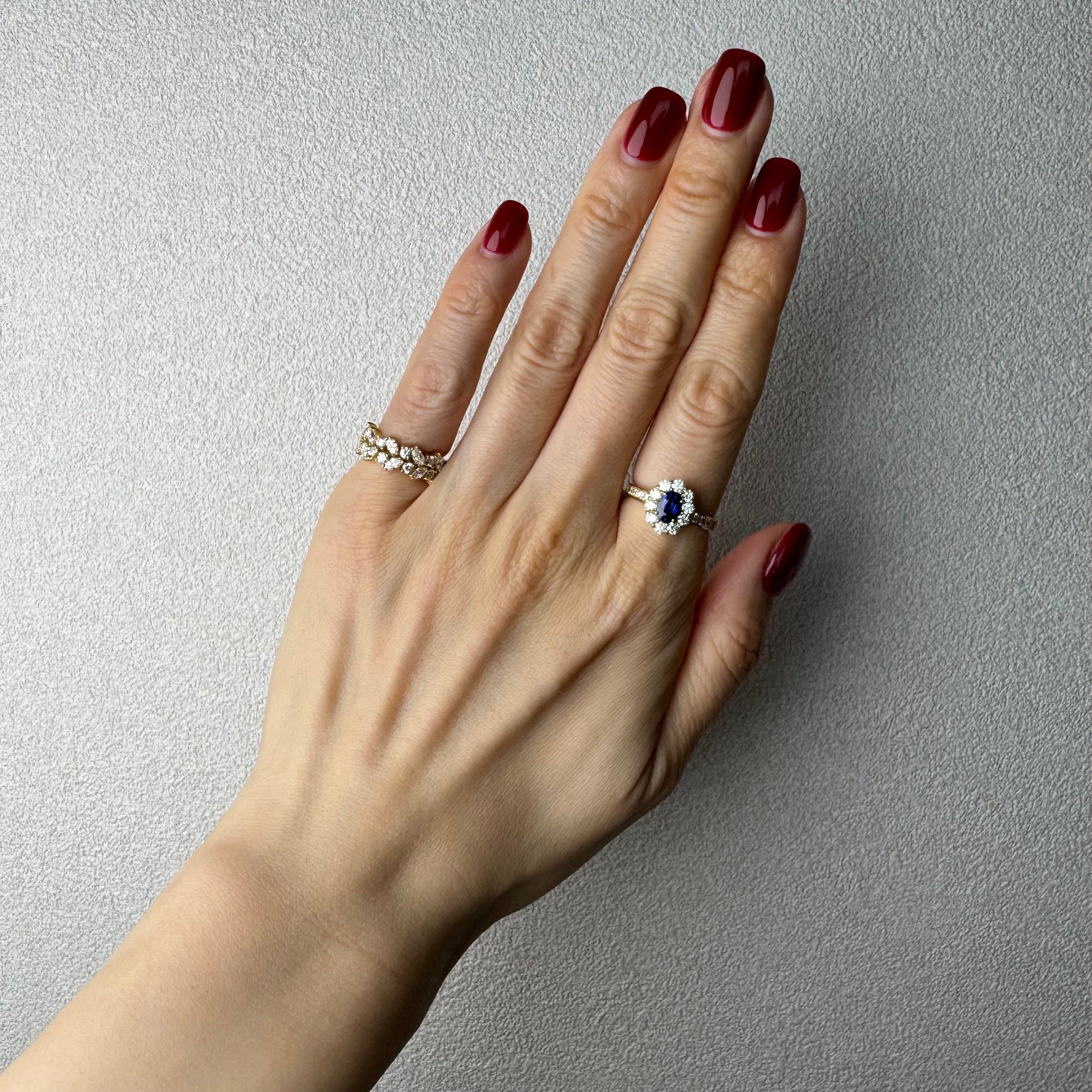 106［一点物］リング ロイヤルブルーサファイア 0.7ct前後 OV K18YG