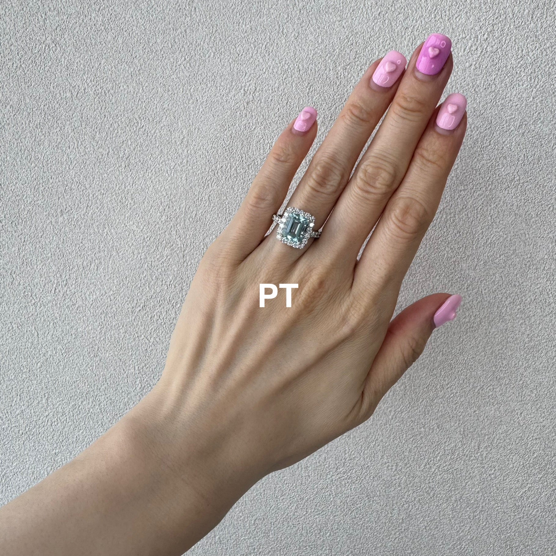 ［湖のドレス］リング アクアマリン