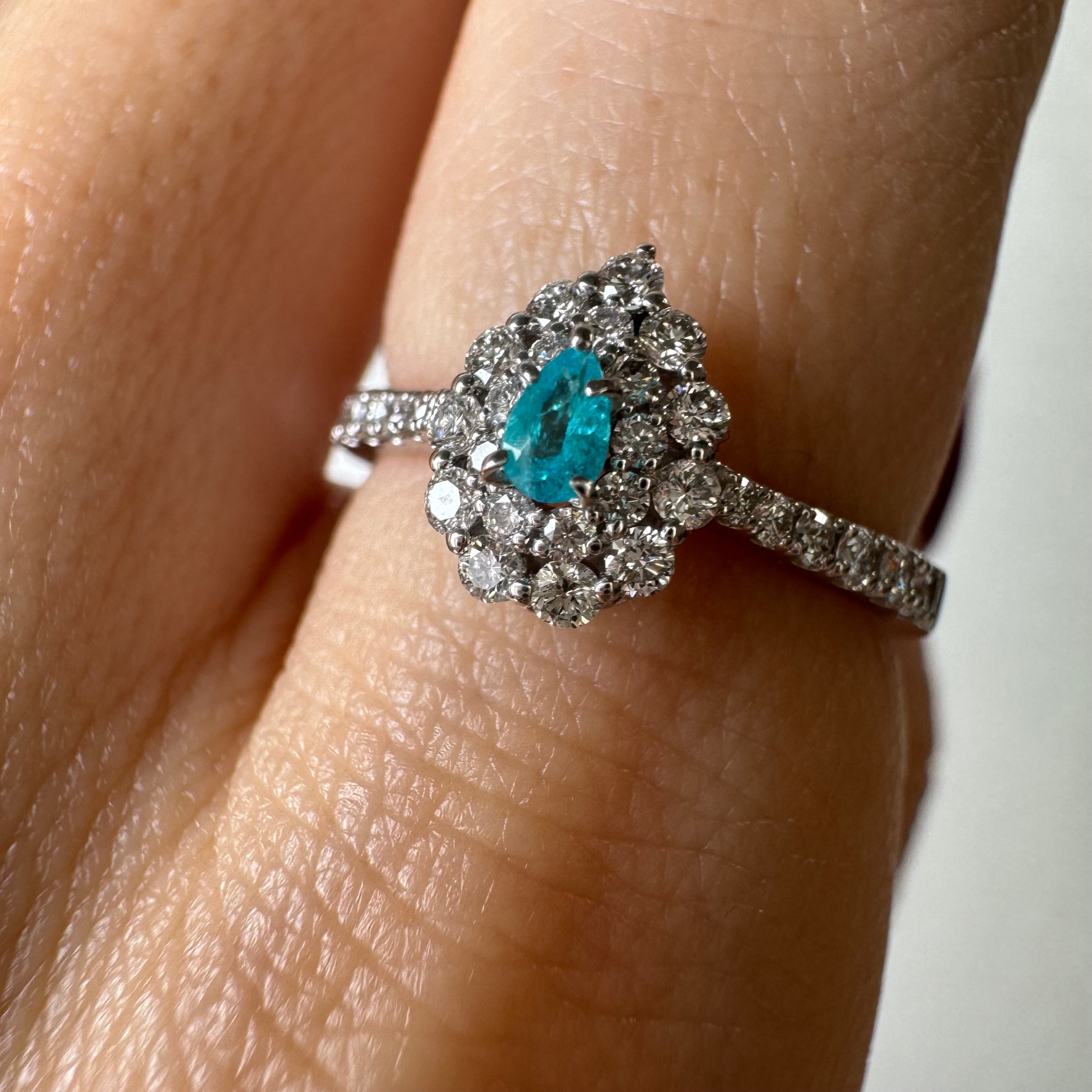 185［一点物］リング パライバトルマリン0.06ct PS