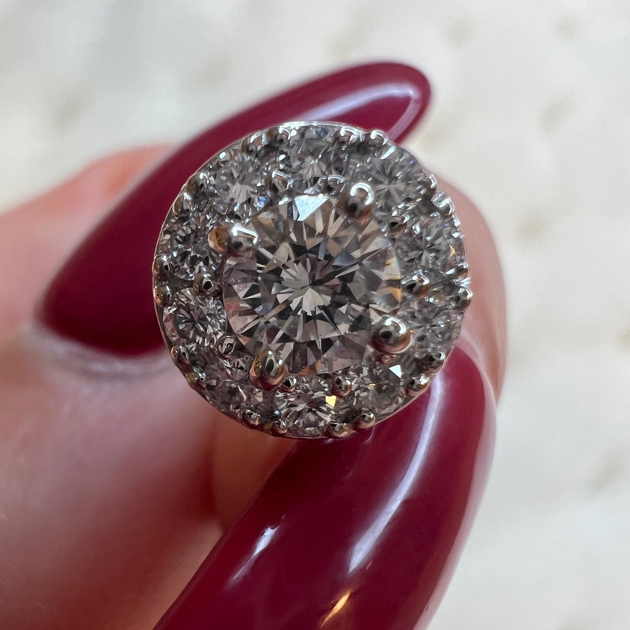 ポインターパヴェピアス〜中石0.3ct G SI GD UP｜AYAKO SAKURAI（櫻井 彩子（サクライ アヤコ））公式通販サイト