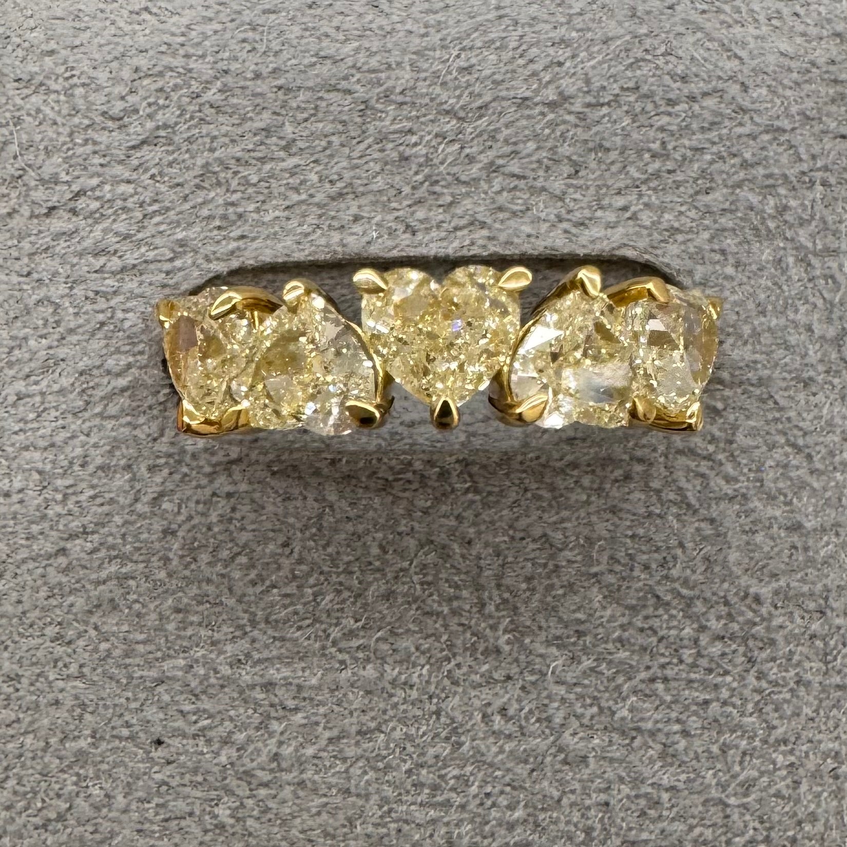 ［アメリインフィニティ］リング ダイヤ 1pc0.5ct×5pc HS YG