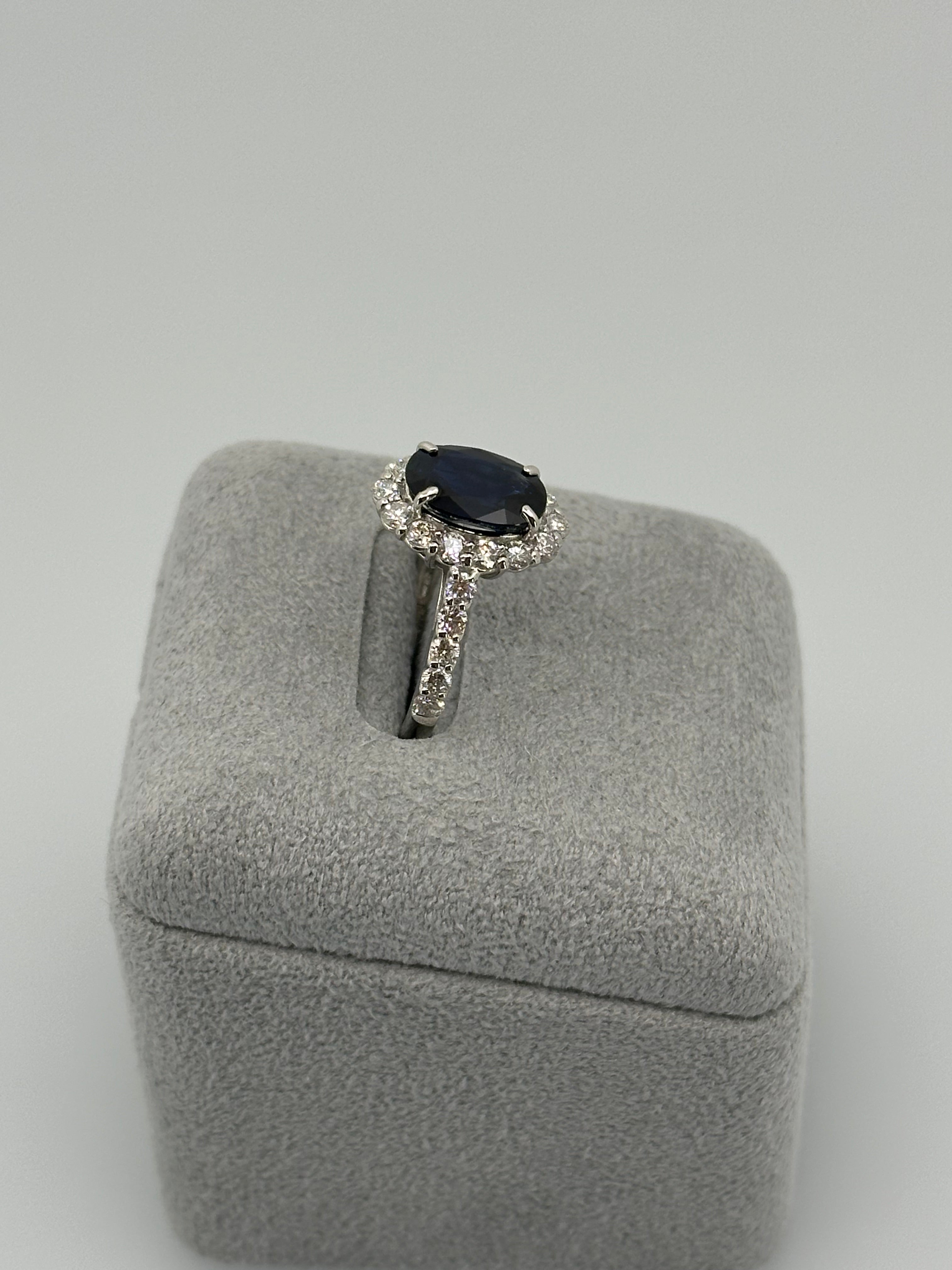 125［一点物］リング ブルーサファイア 2.2ct前後 OV PT