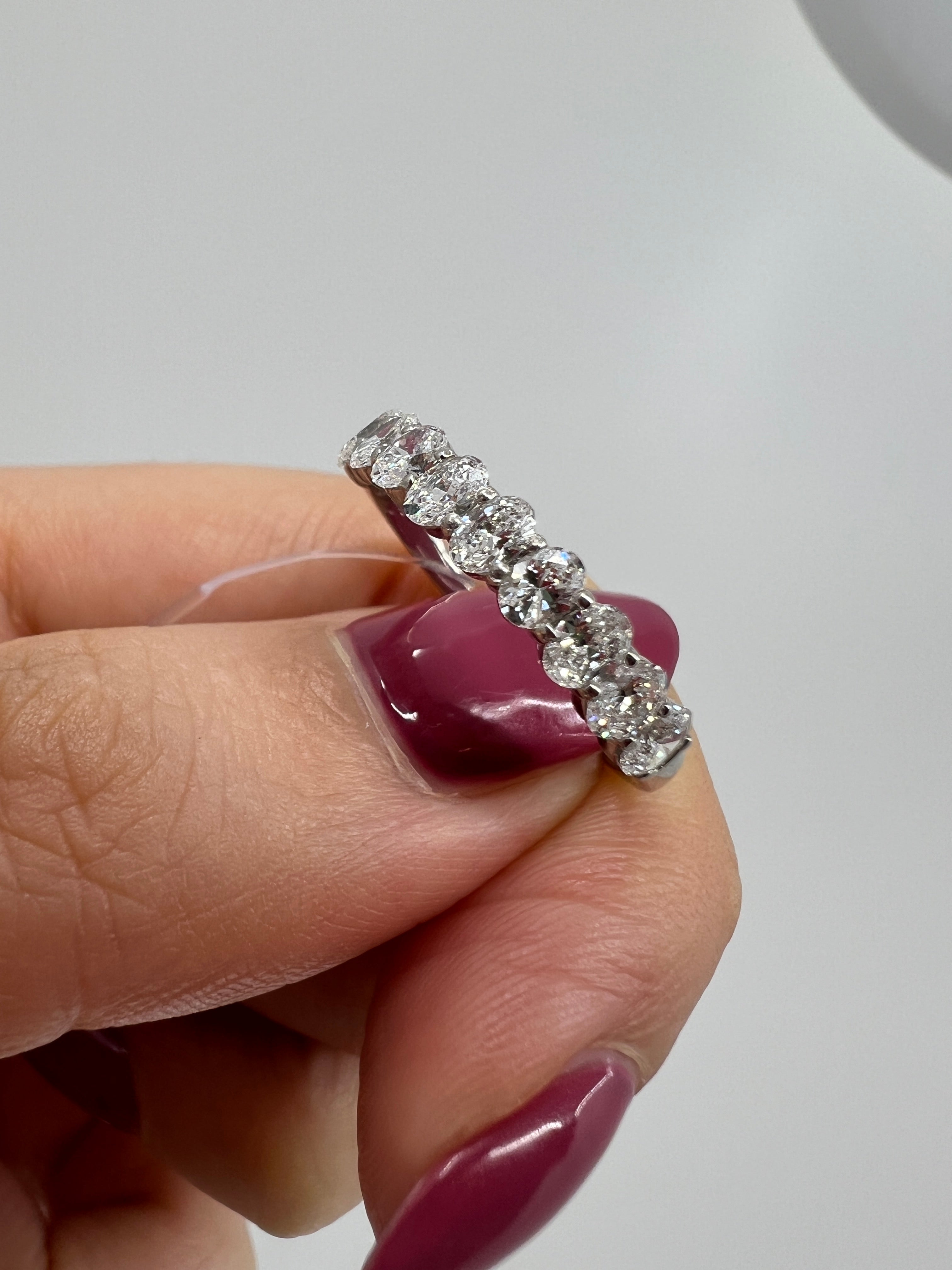 ［グレンヌ/ハーフエタニティ］リング ダイヤ 1pc0.1ct×10pc OV