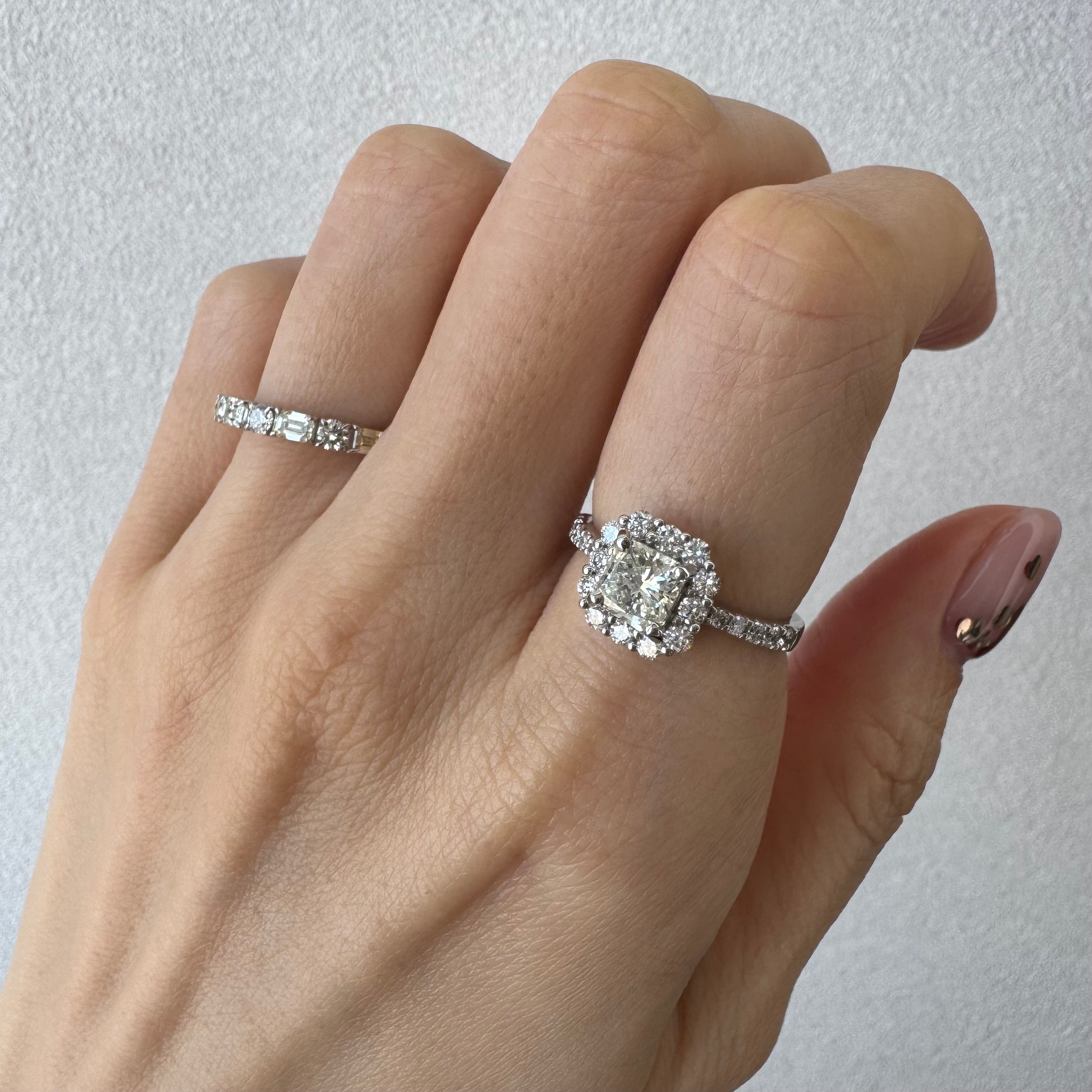 23［一点物］リング ダイヤ 1ct SQ PT