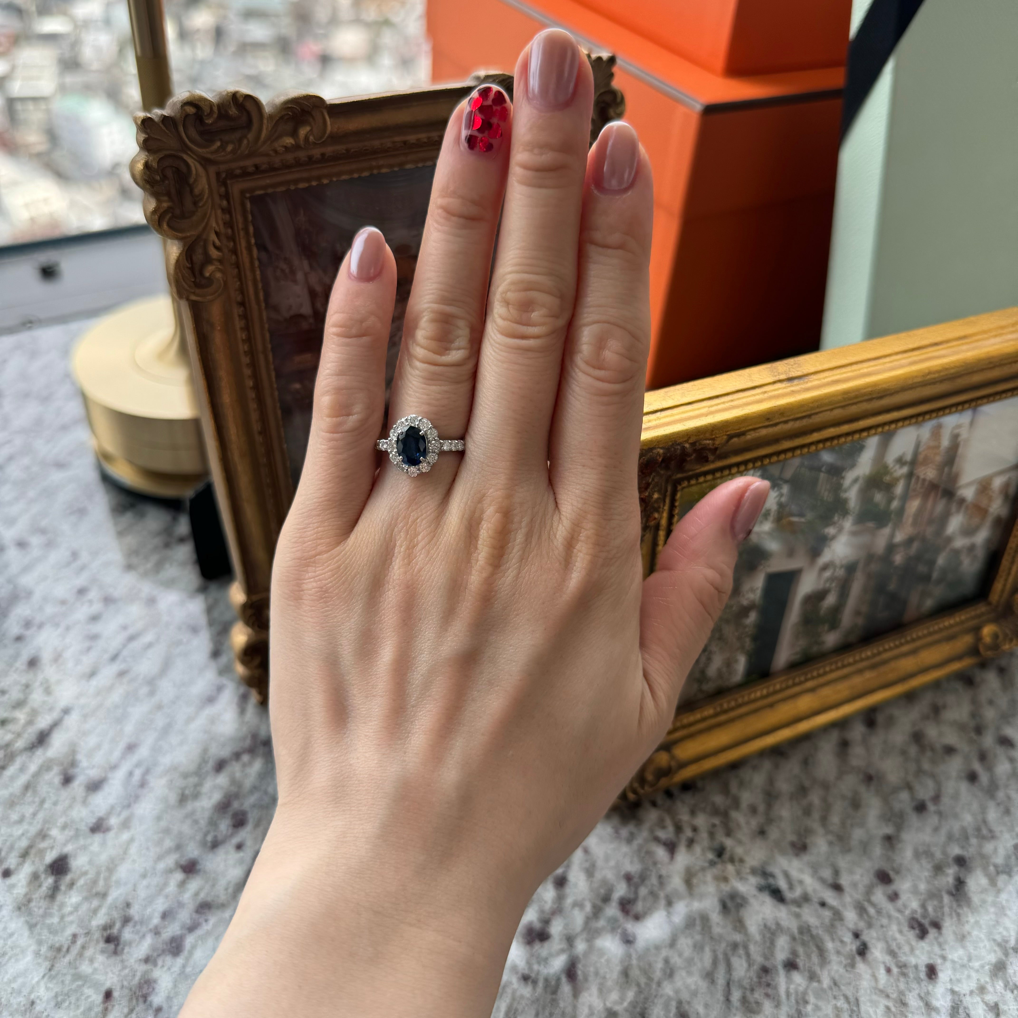 113-綺麗サファイアキャサリン妃巻きリング 中石BS1.5ct前後 OV PT〜｜AYAKO SAKURAI（櫻井 彩子（サクライ アヤコ））公式通販サイト