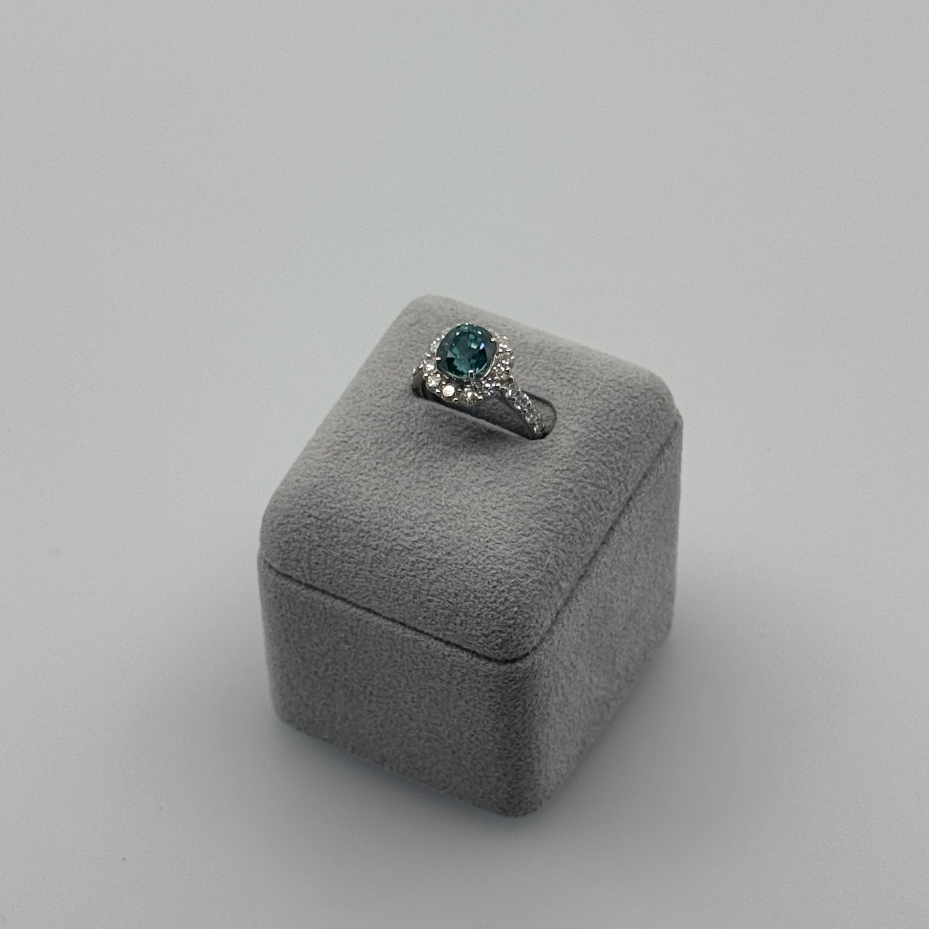 167［一点物］リング ジルコン 4.4ct前後 OV PT