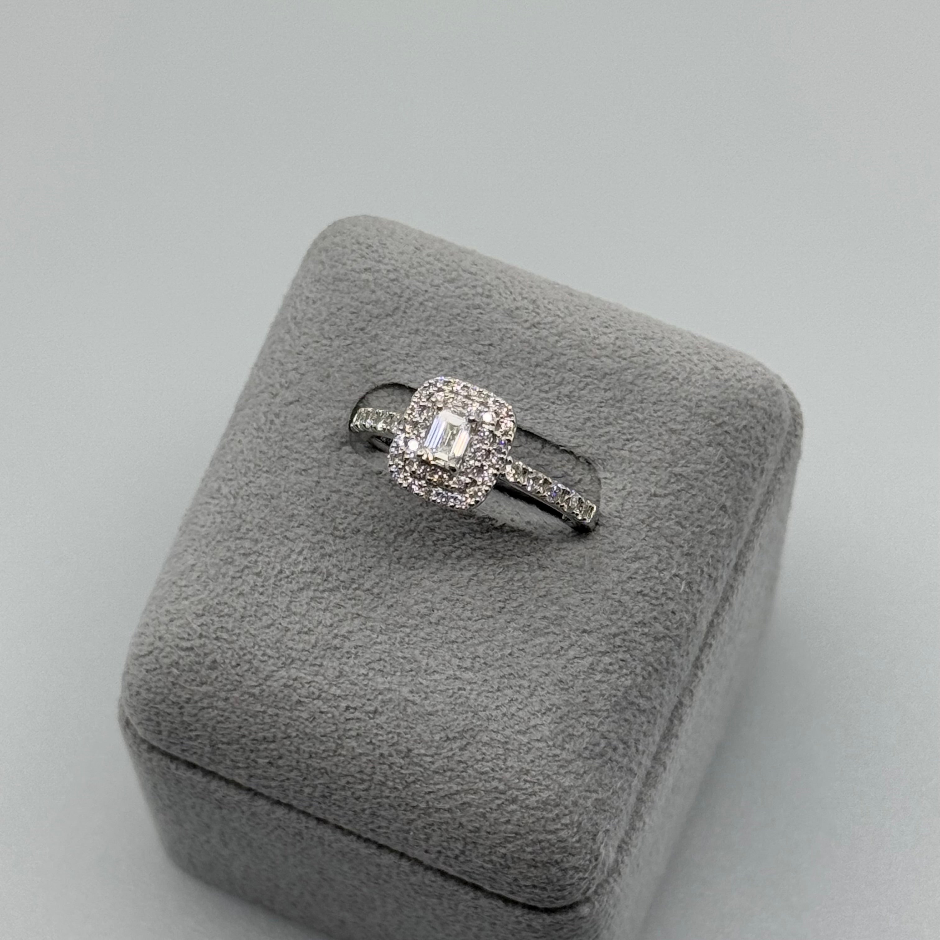 ［一点物/アドラーブル］リング ダイヤ 0.3ct SQ PT K18PG