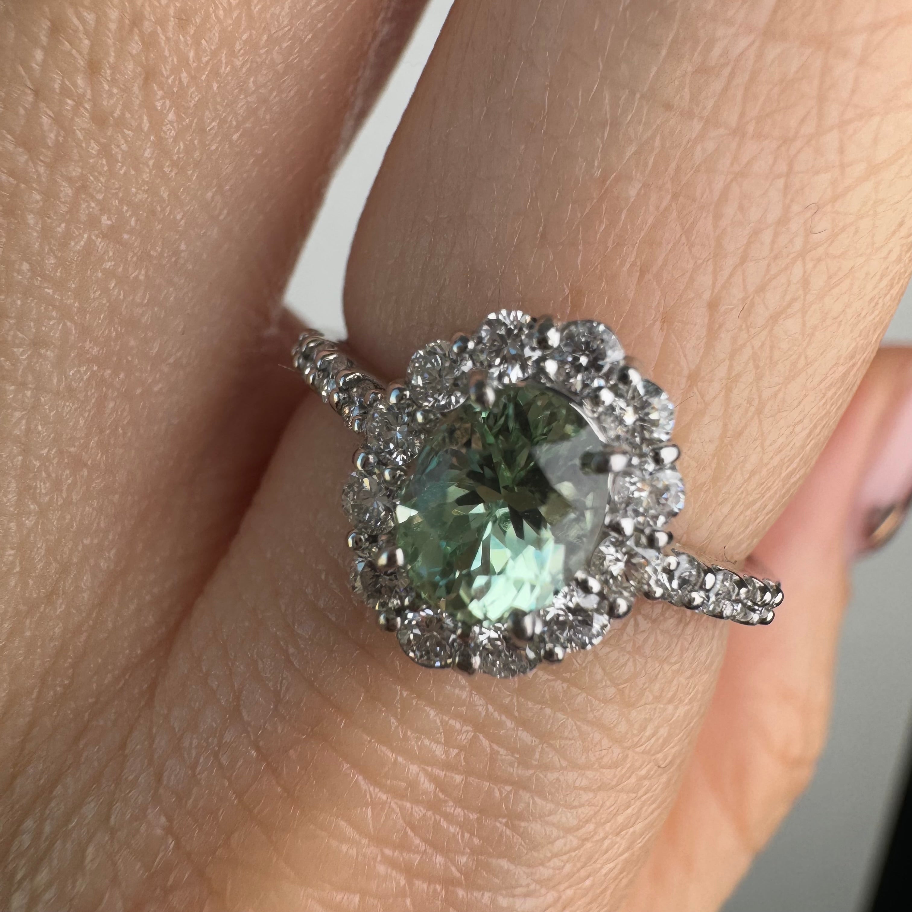 80［一点物/メローネ］リング コーネルピン 0.8ct OV PT