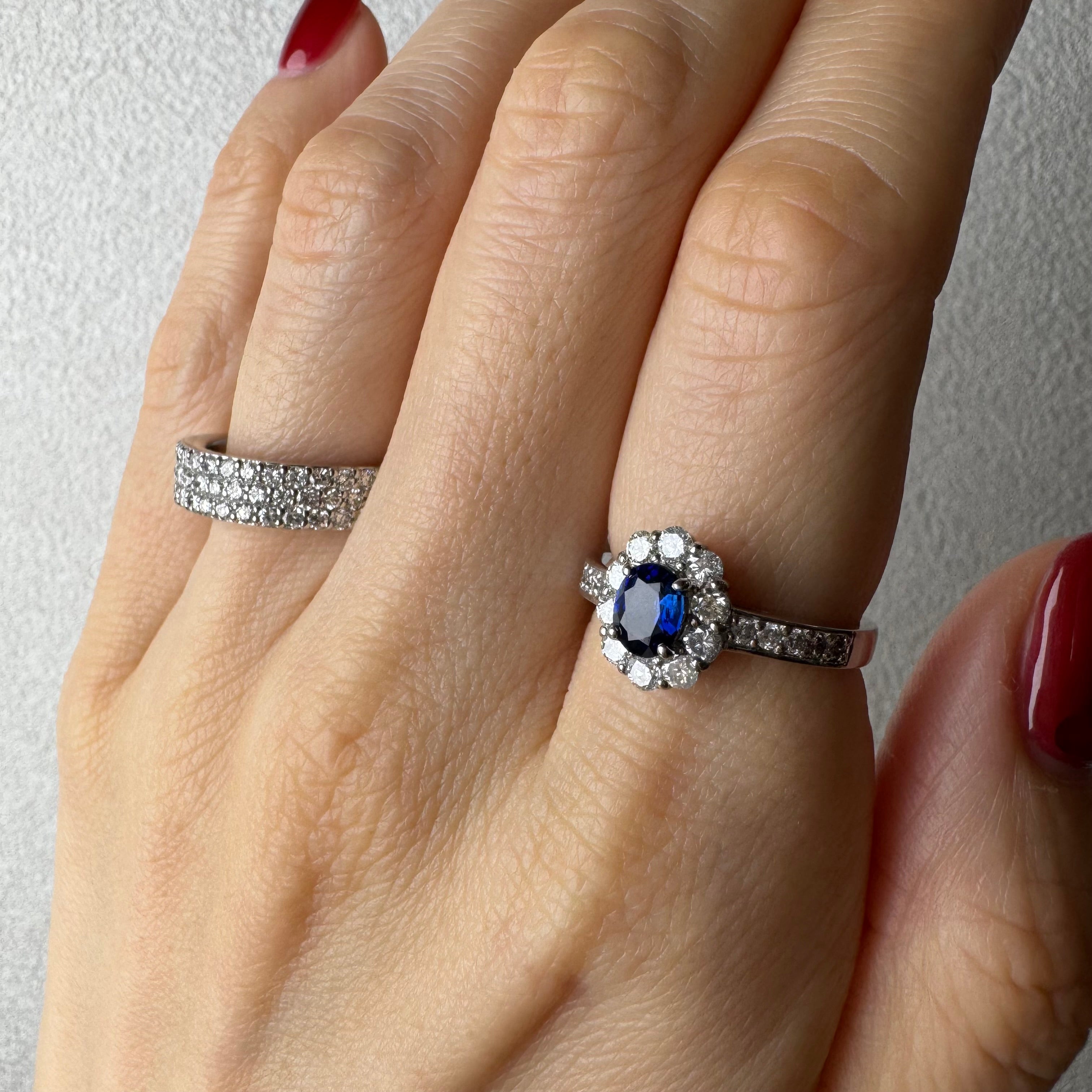 105［一点物］リング ロイヤルブルーサファイア 0.6ct前後 OV PT