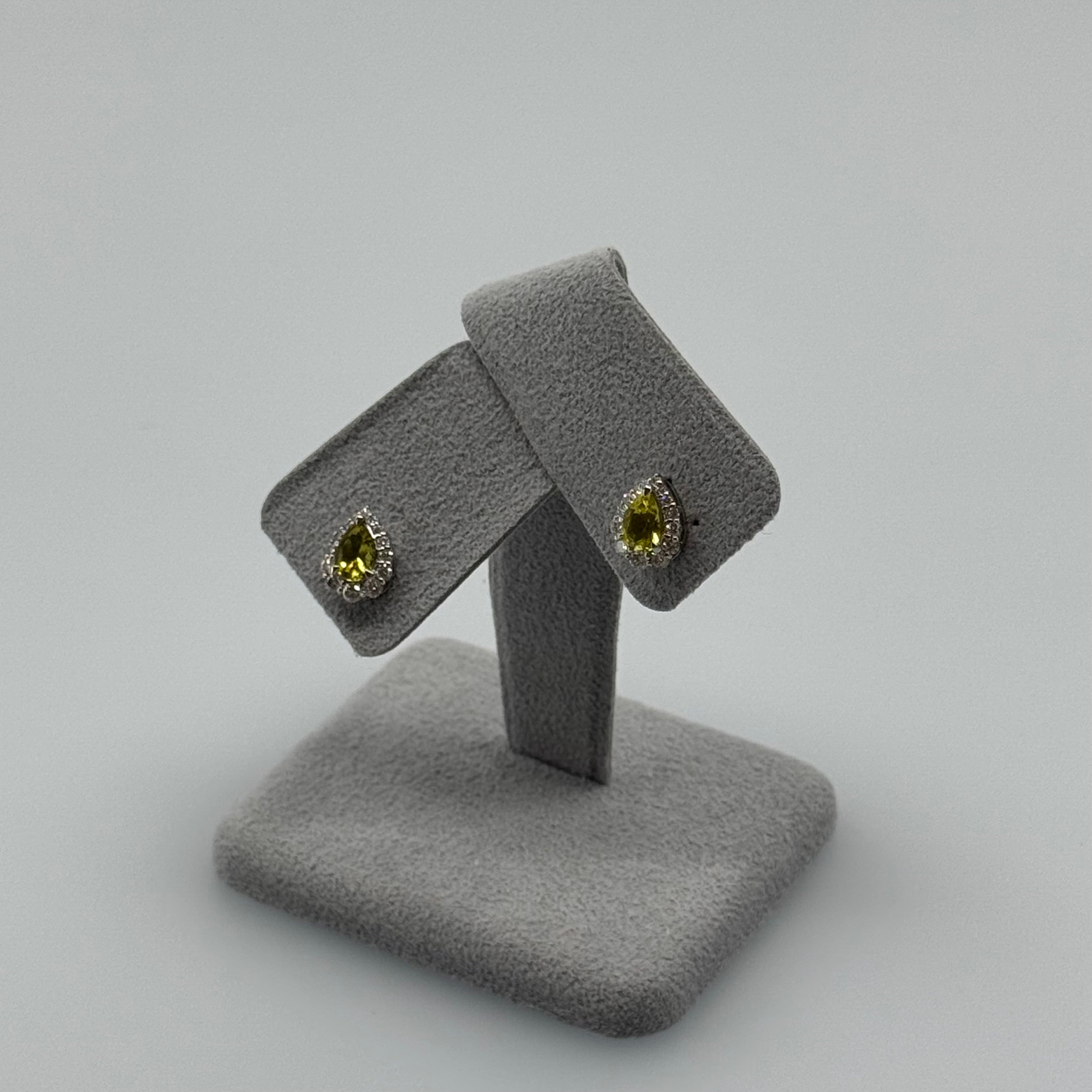 429［一点物/リモンチェッロ］ピアス カナリートルマリン 1ct PS PT