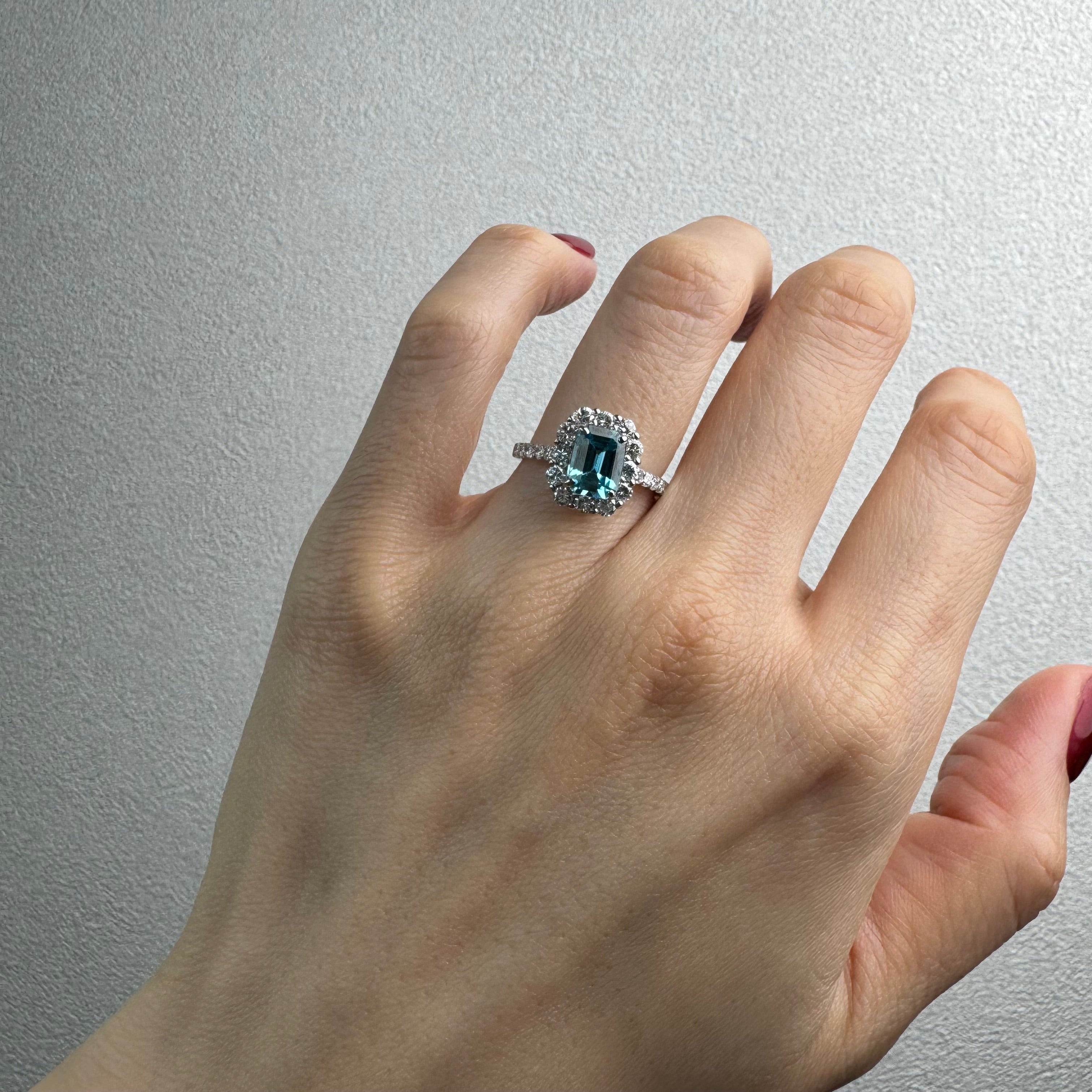 166［一点物］リング ジルコン 2.0ct前後 SQ PT