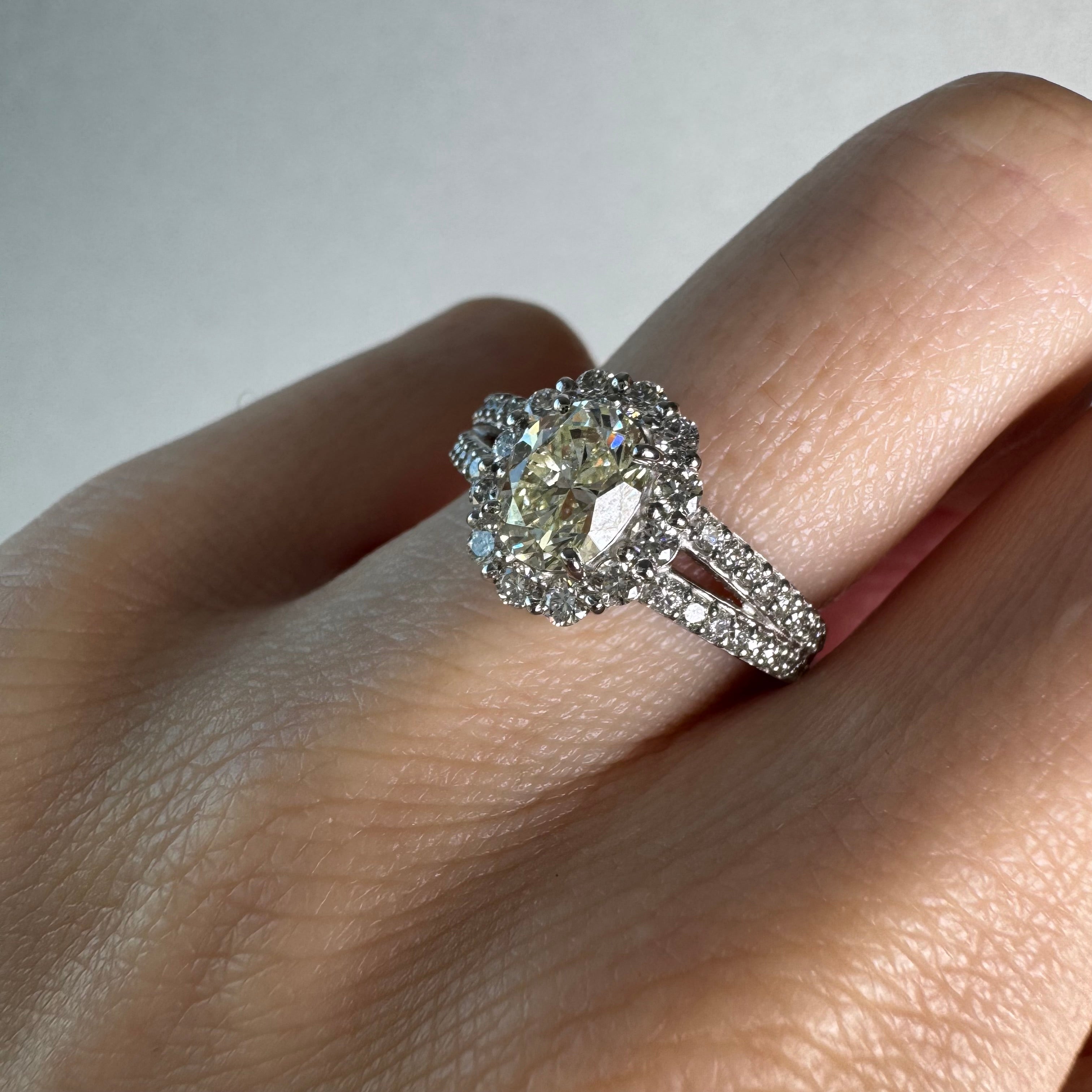 12［一点物］リング ダイヤ 1.0ct前後 OV PT