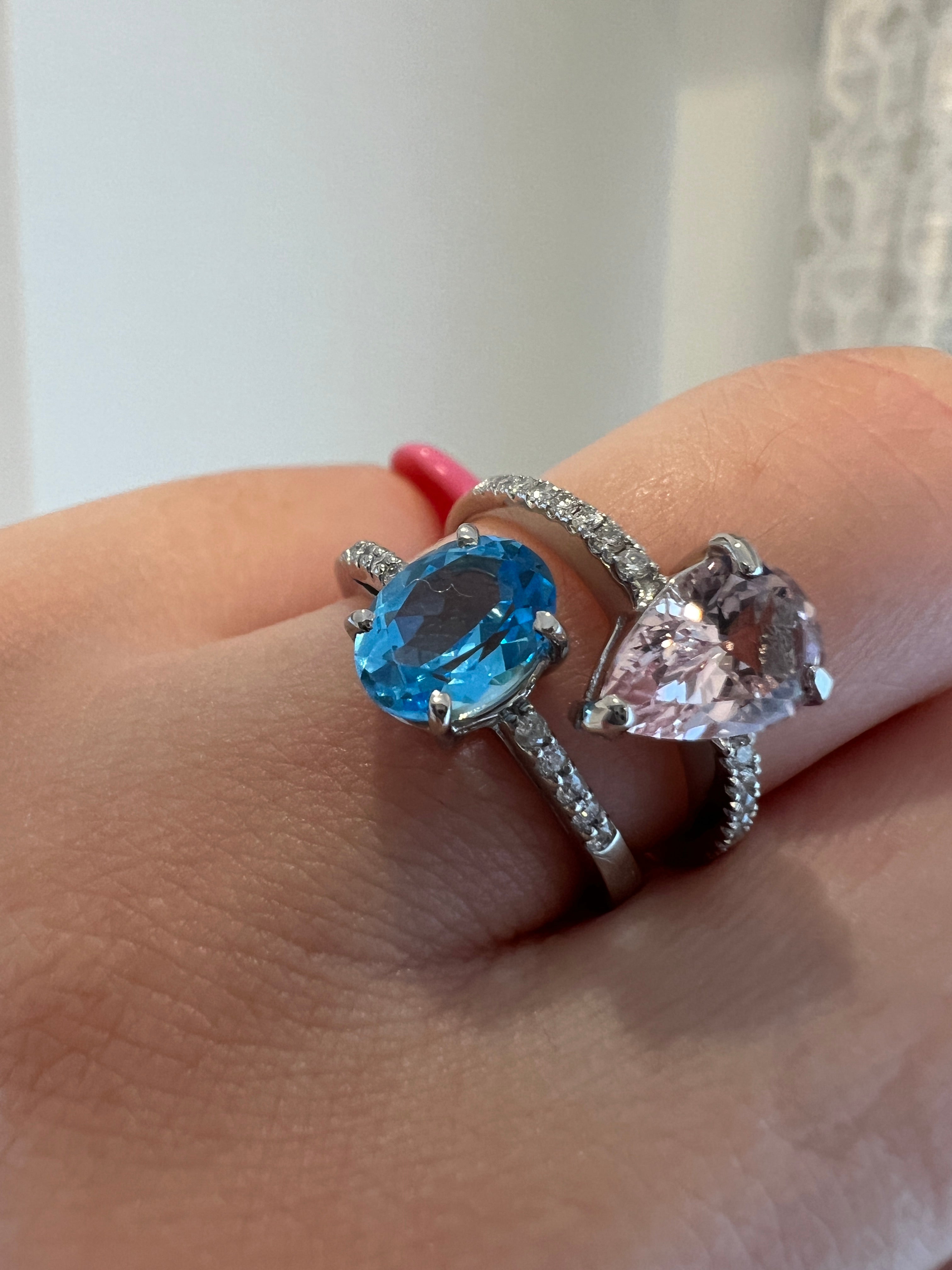 ［一点物/ラメール］リング ブルートパーズ K18YG