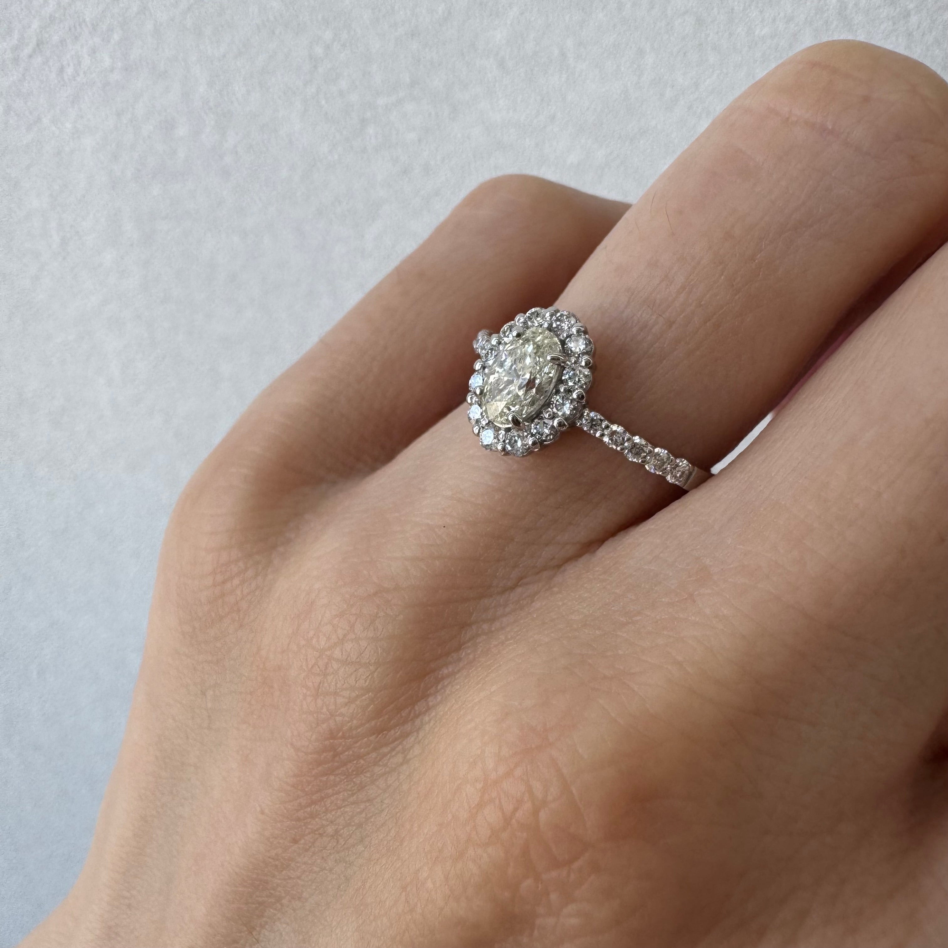 11［一点物］リング ダイヤ 0.5ct OV PT