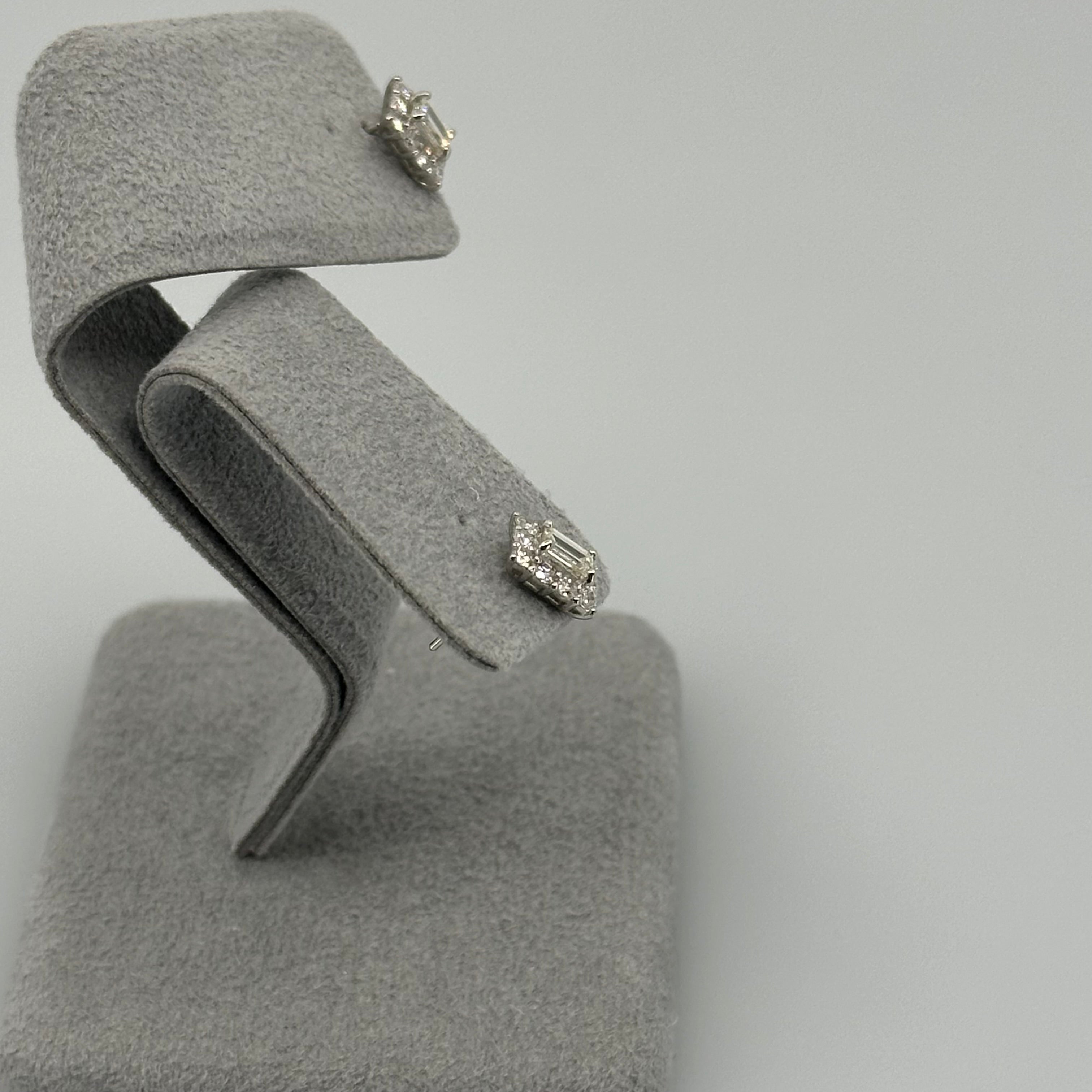 300［一点物］ピアス ダイヤ 0.2ct×2 BG PT