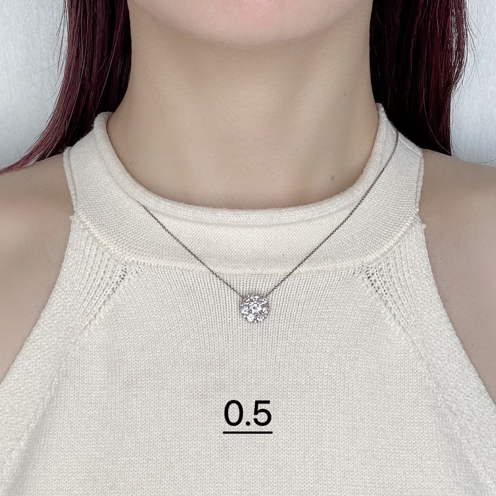 ［メメール］ネックレス ダイヤ