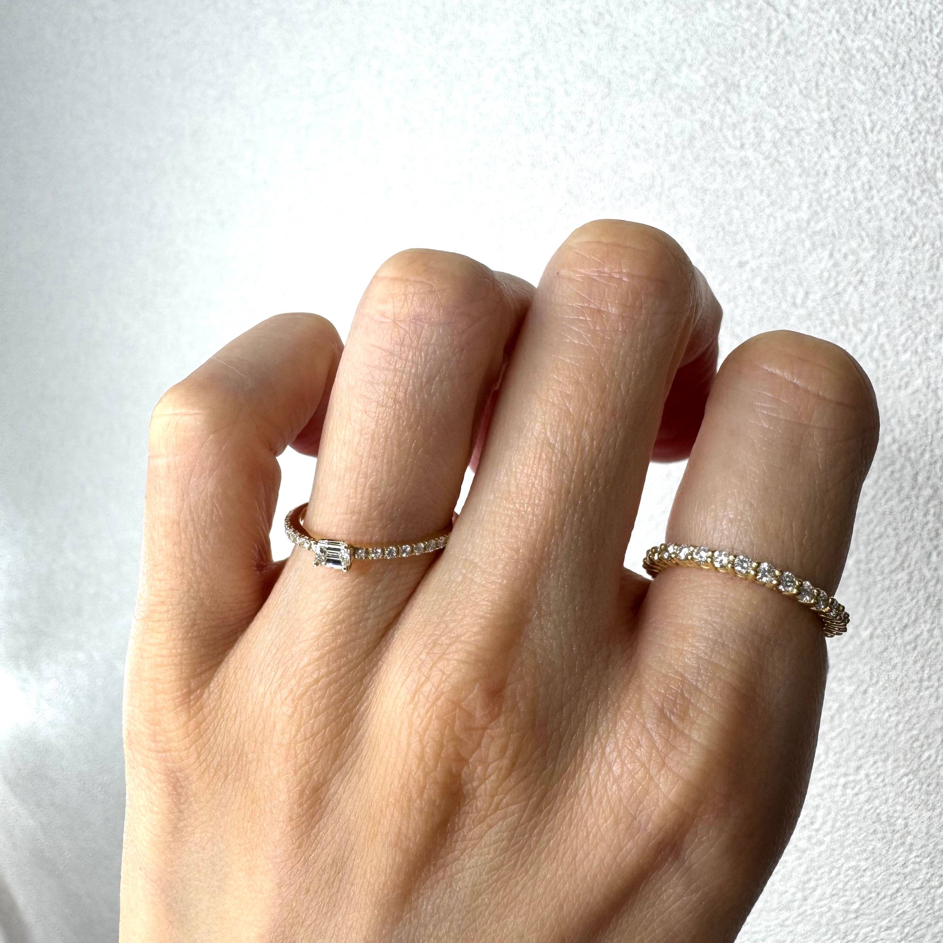 ［新作/マタン/フルエタニティ］リング ダイヤ