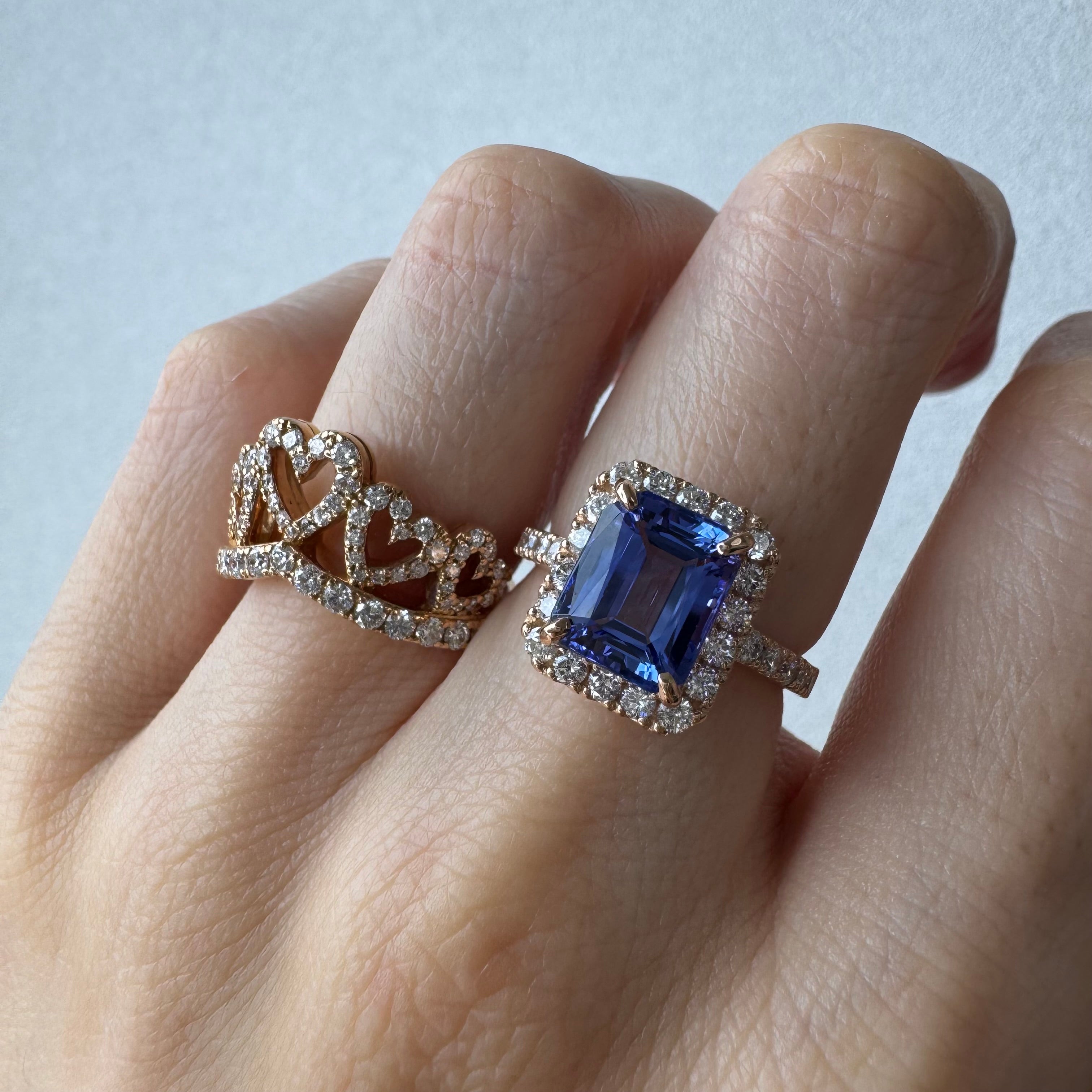 196［一点物］リング タンザナイト 2.9ct EM PG