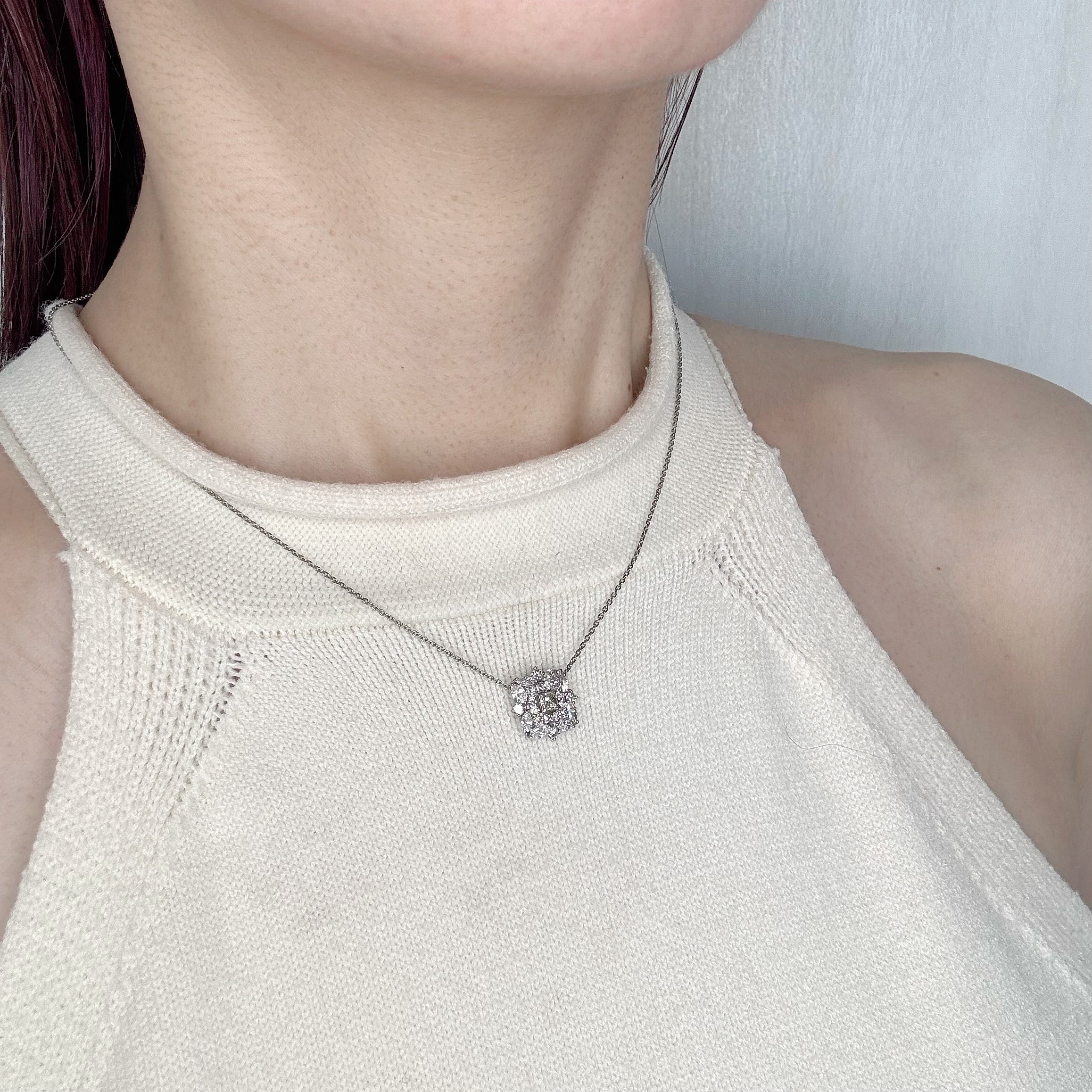 ［アラベスク］ネックレス ダイヤ