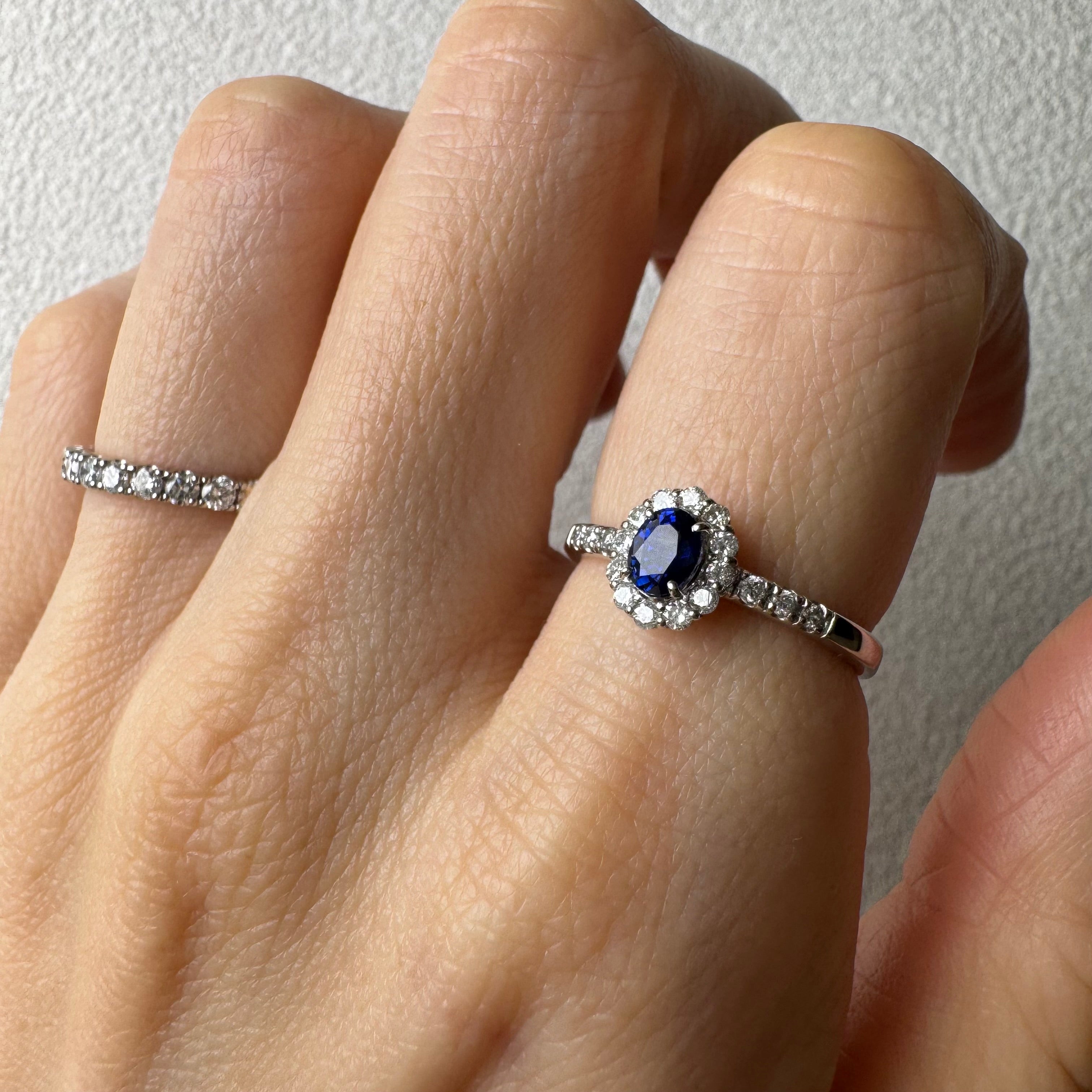 102［一点物］リング ブルーサファイア 0.3ct前後 OV PT