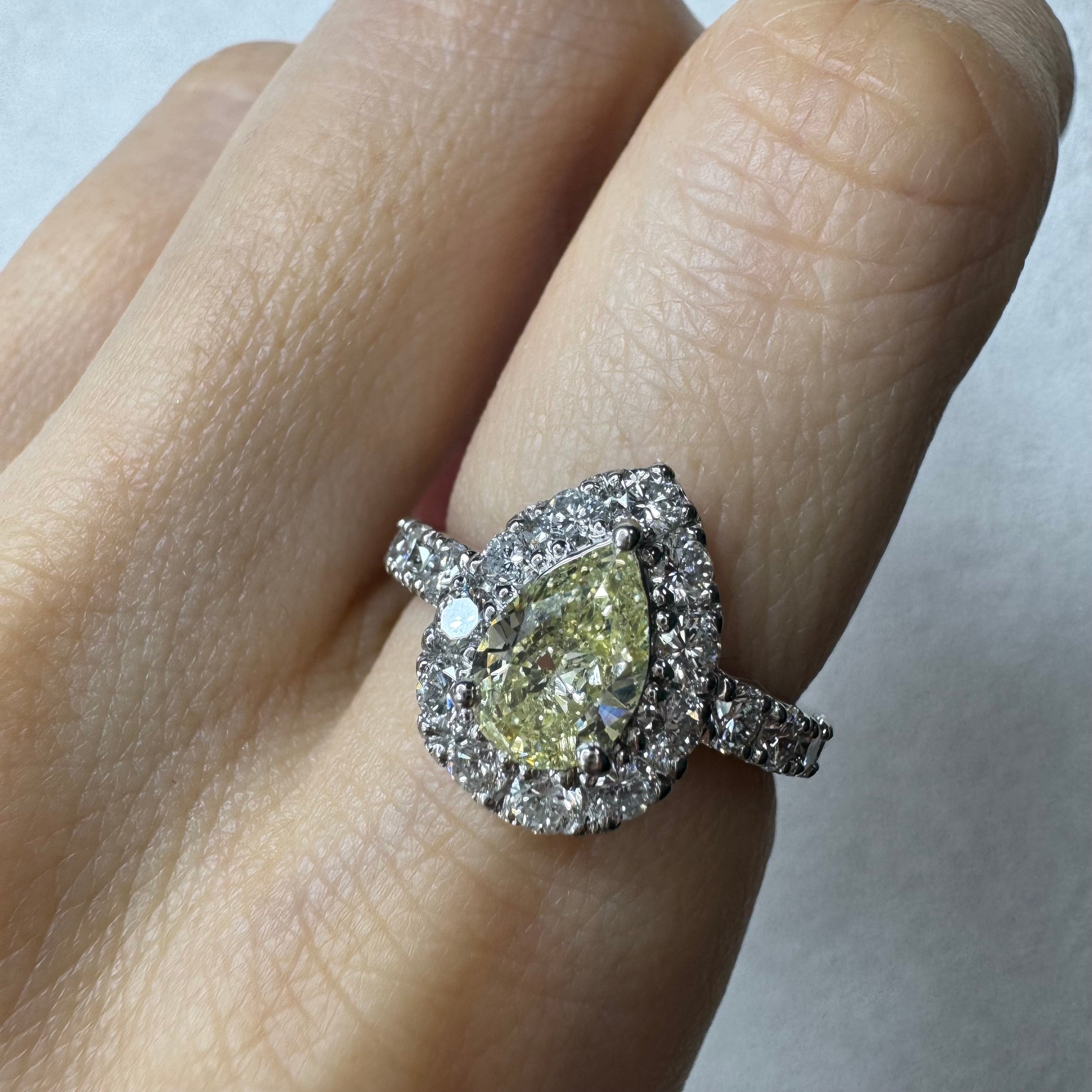 16［一点物］リング ダイヤ 0.9ct PS PT