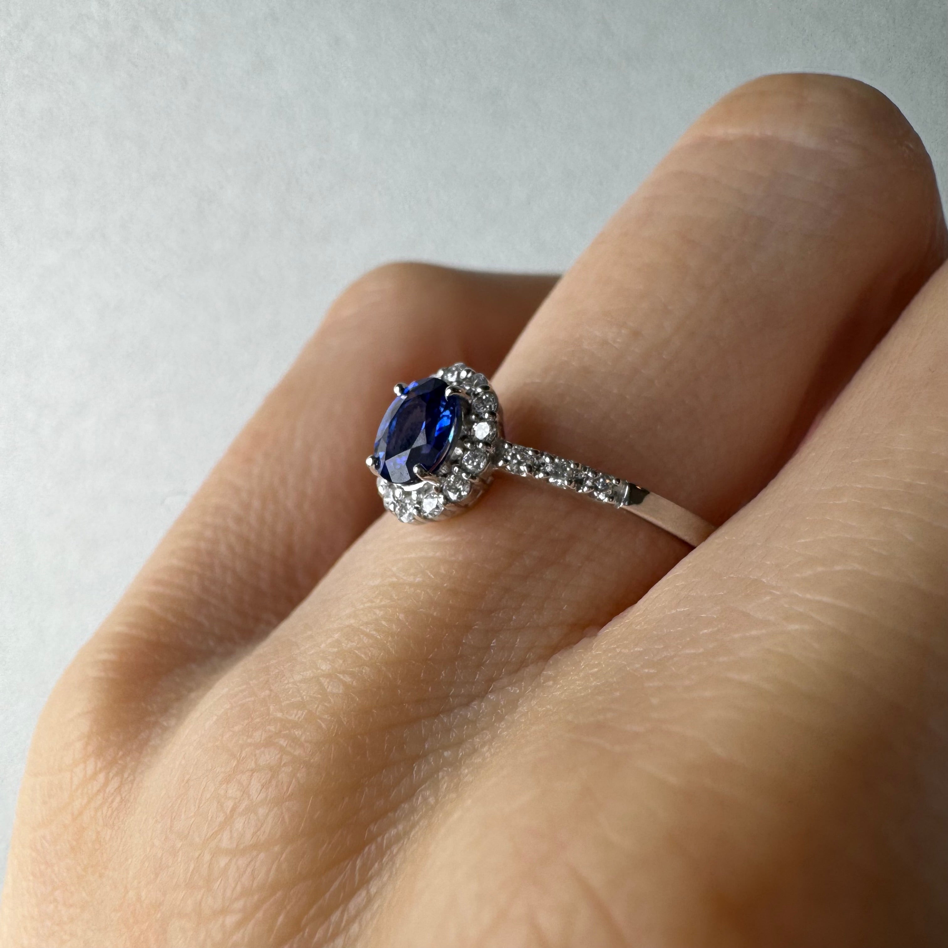 103［一点物］リング ブルーサファイア 0.5ct前後 OV PT