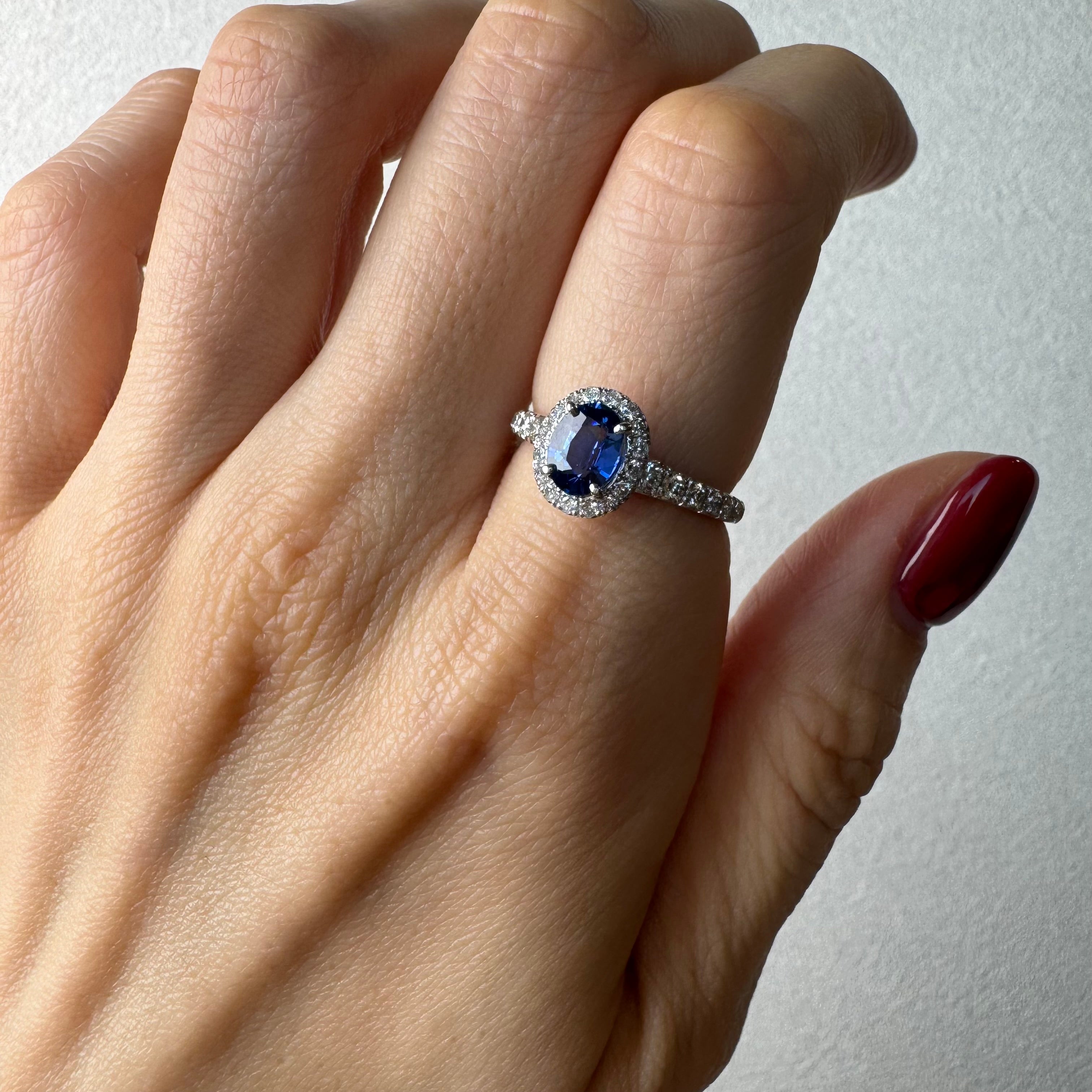 111［一点物］リング ブルーサファイア 1.0ct前後 OV PT