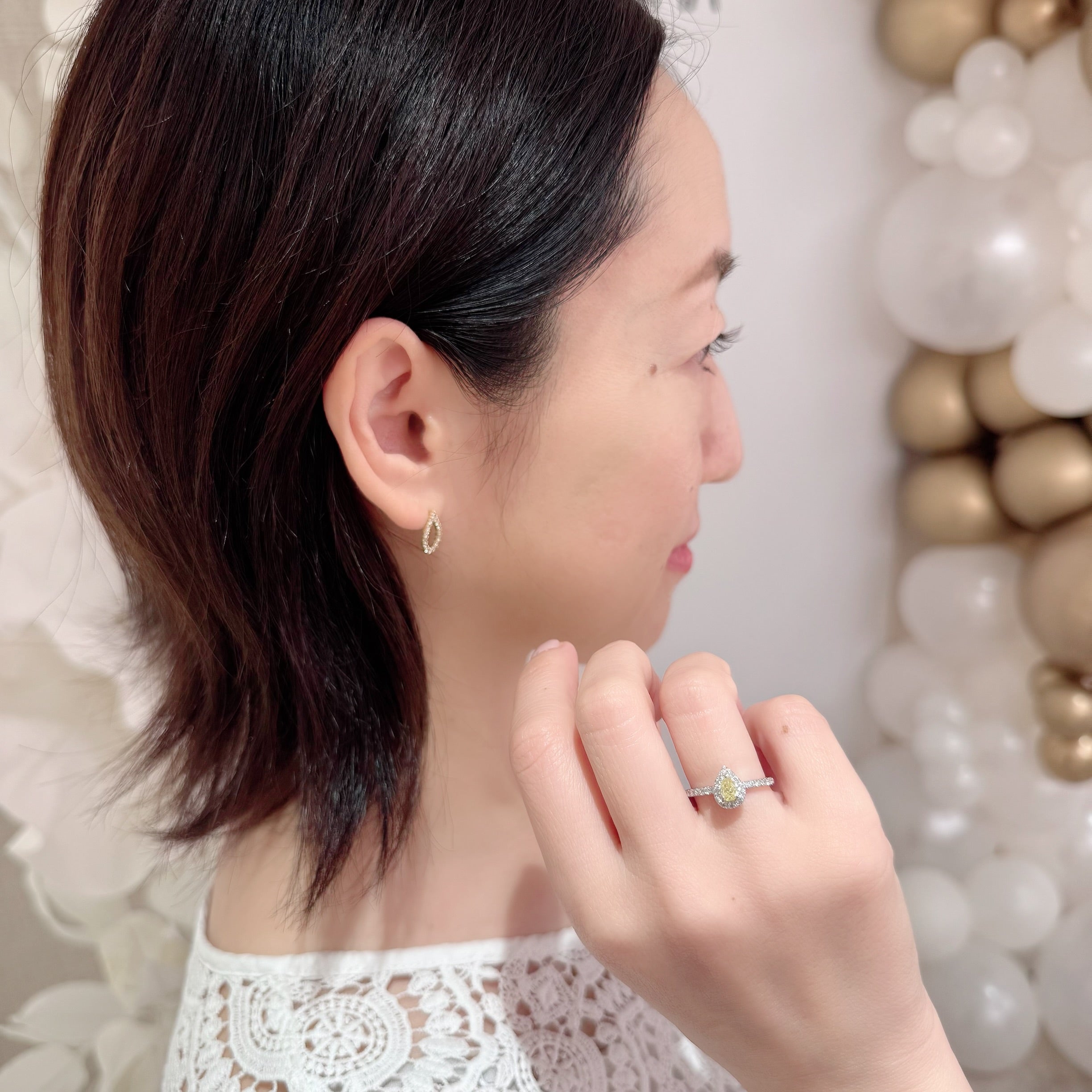 [一点物] リング ダイヤ FIY 0.3ct PS PT/YG